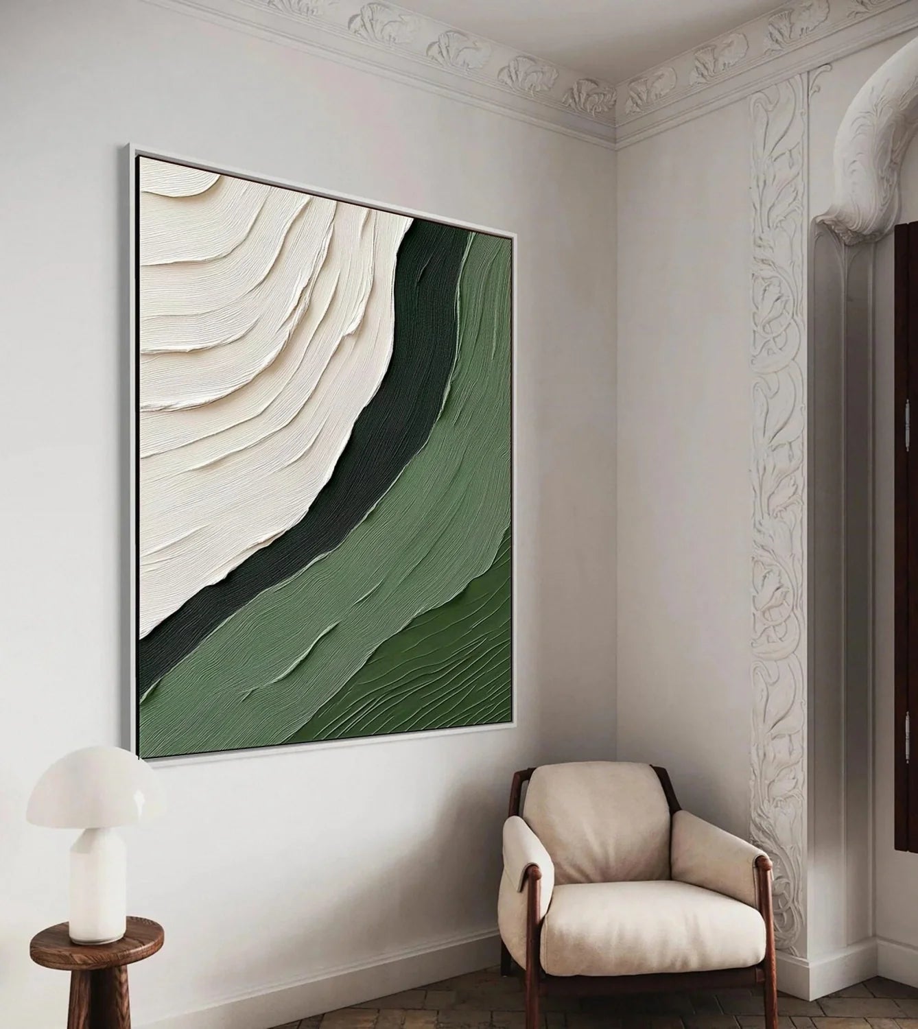 Green Minimalist Texture Art #GT044