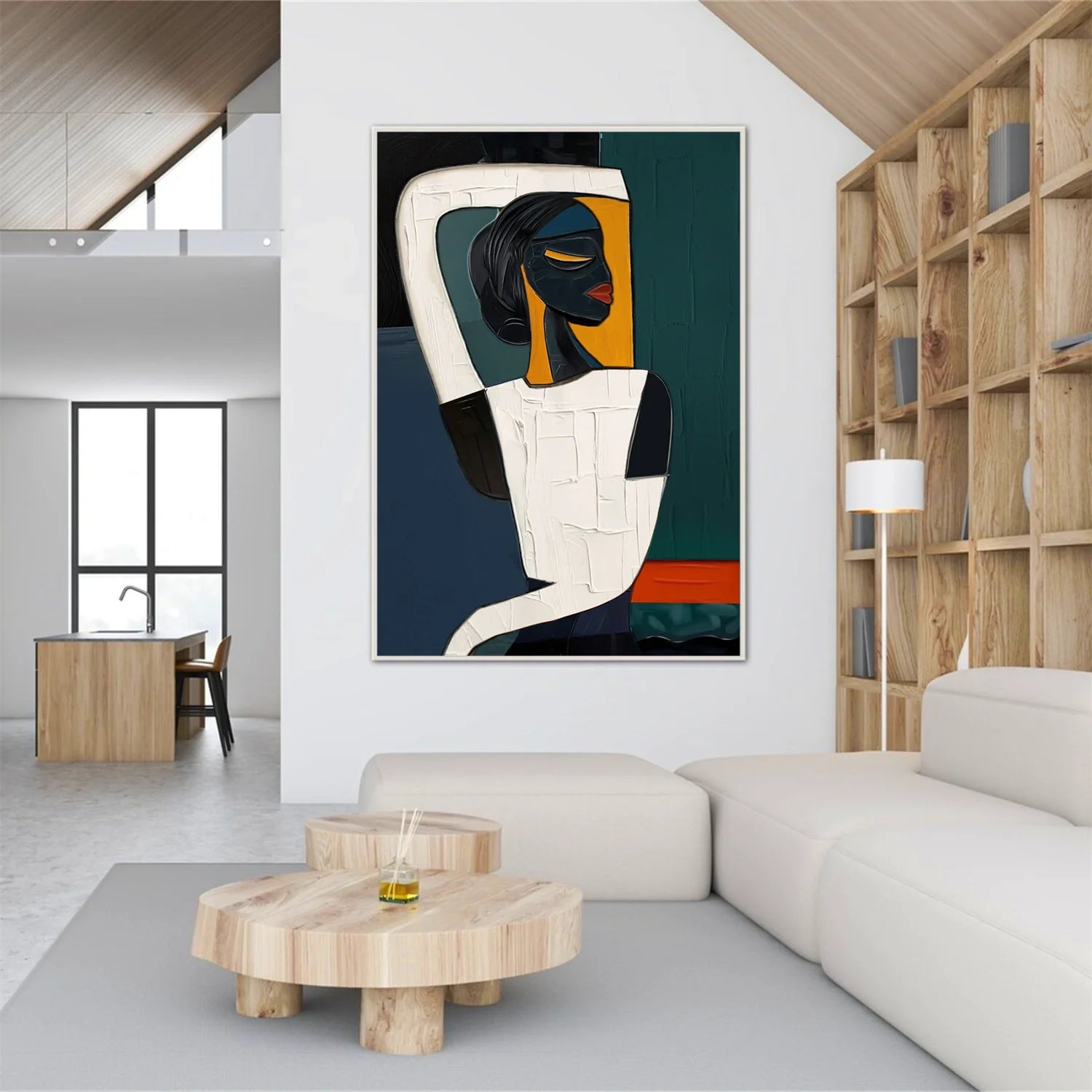 Abstract Portrait Colorful Painting #AP028