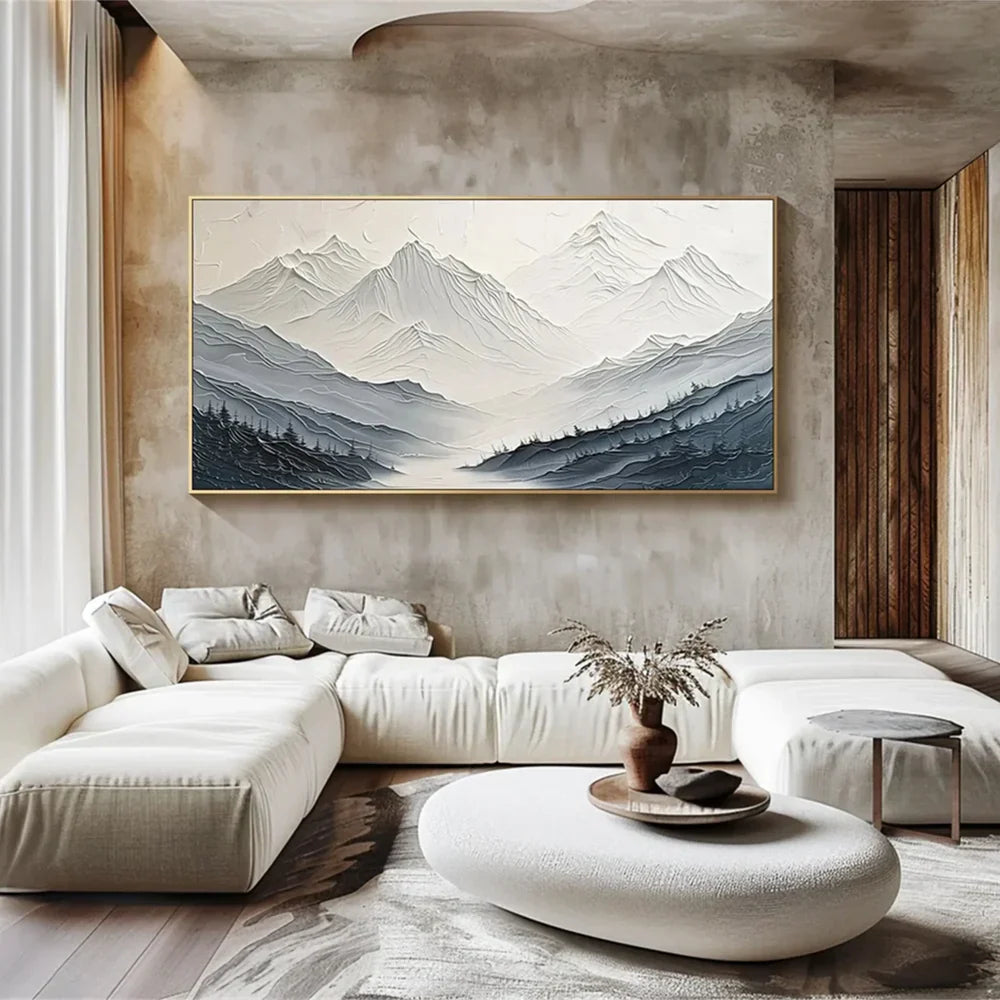Minimalistic Mountain Textured Art #MM302