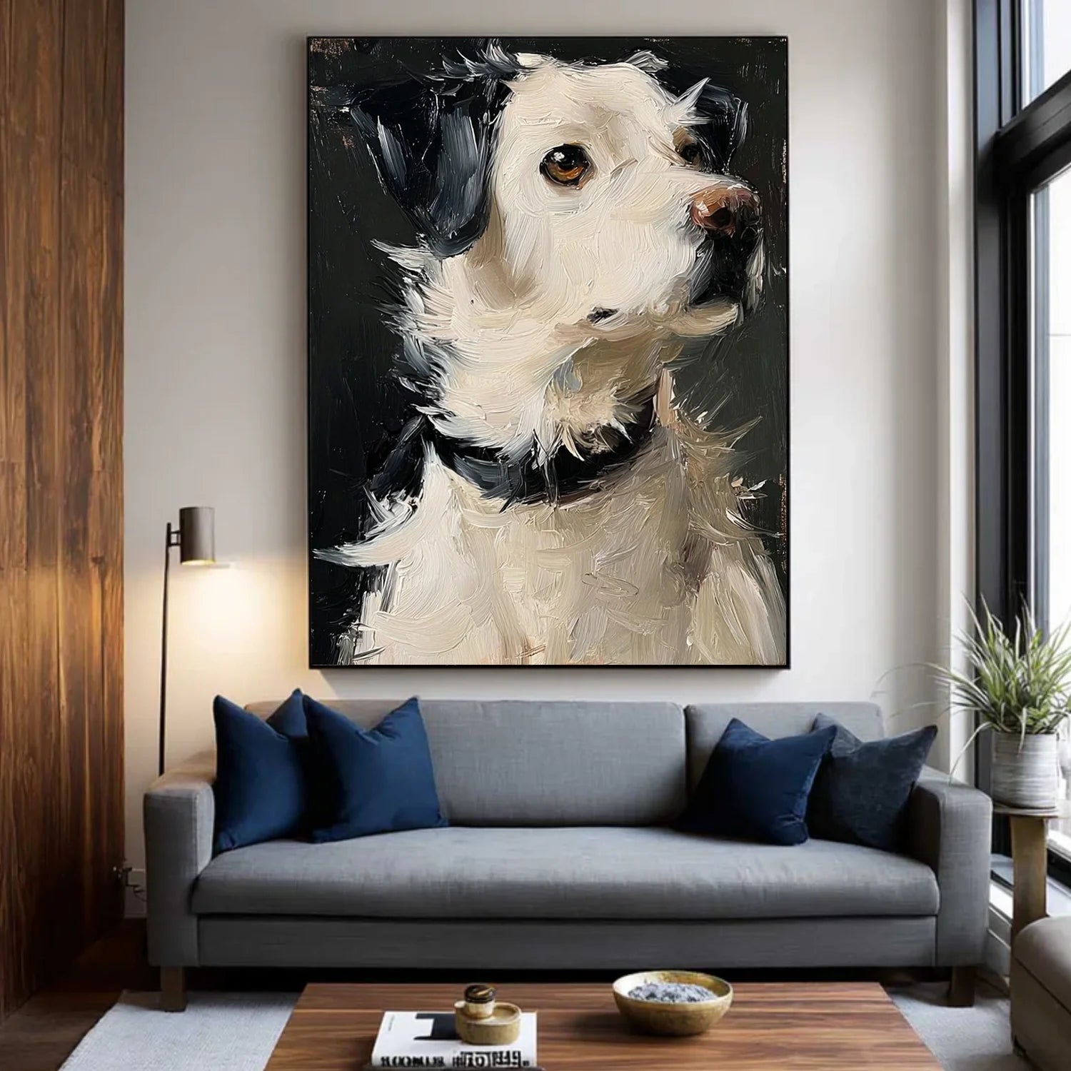 Abstract Animal Dog Wall Art #AL192