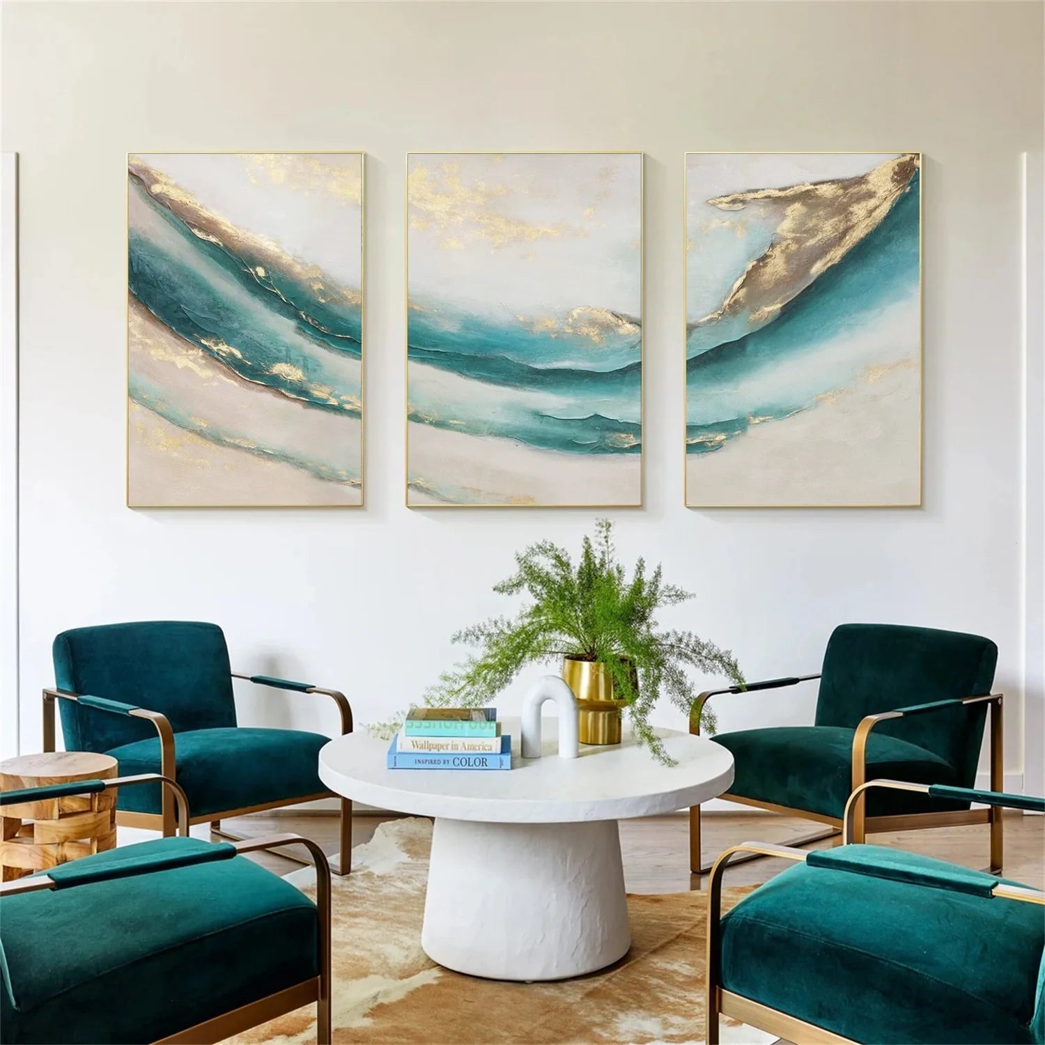Abstract Canvas Art Set of 3 #WS802