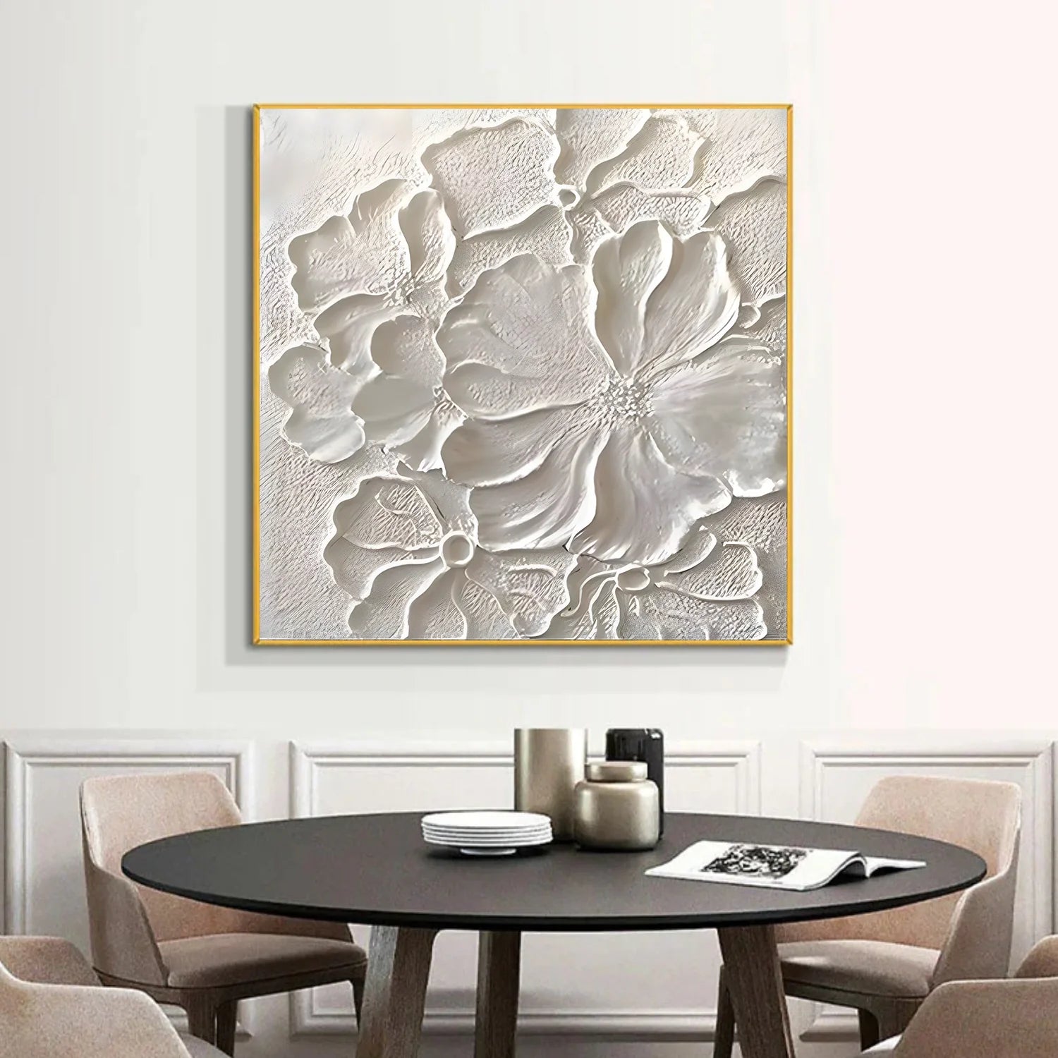 Flower & Tree Abstract Textured Wall Art #ML229