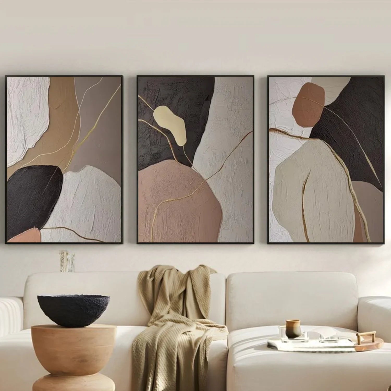 Abstract Canvas Art Set of 3 #WS803