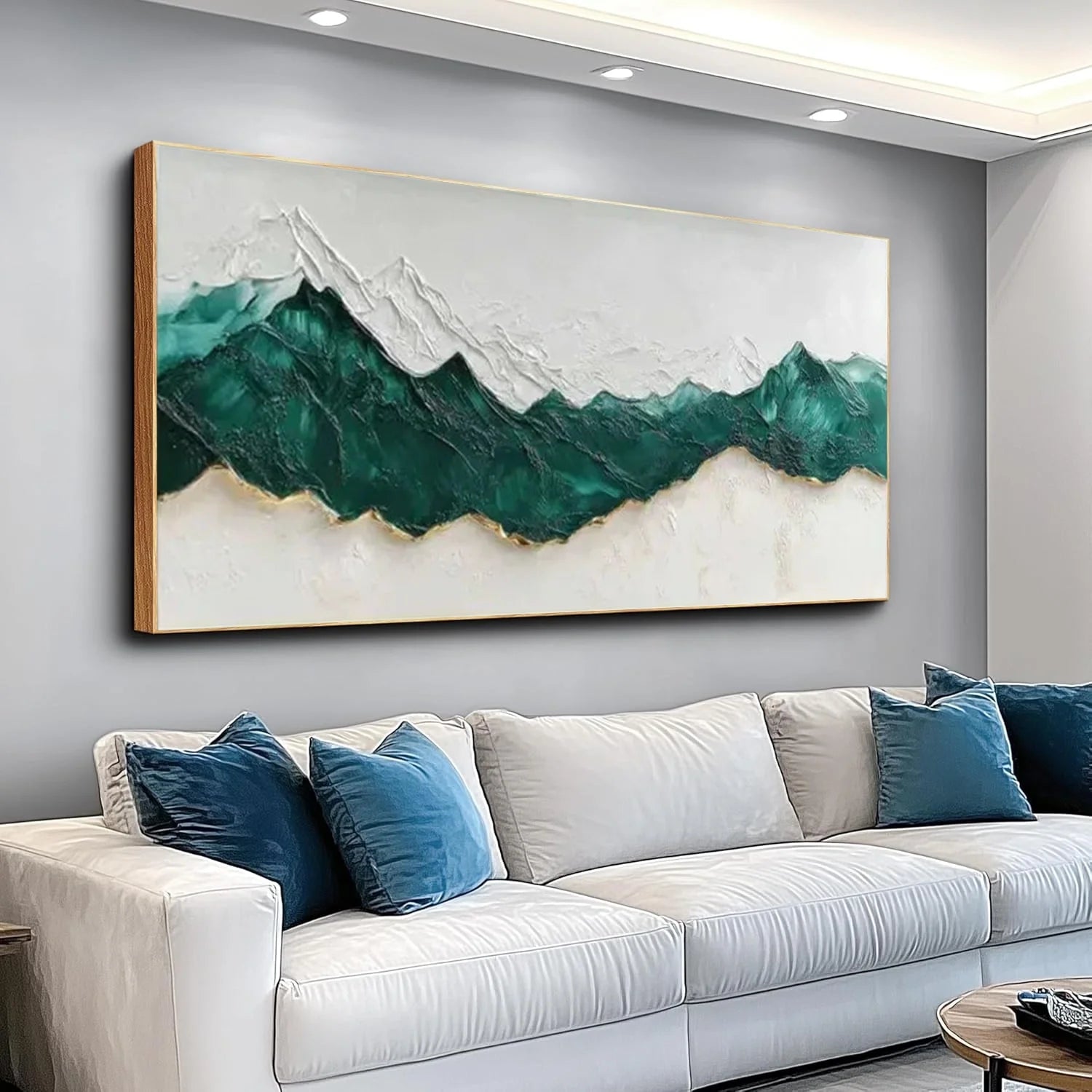 Minimalist Mountain Textured Canvas Art #MM322