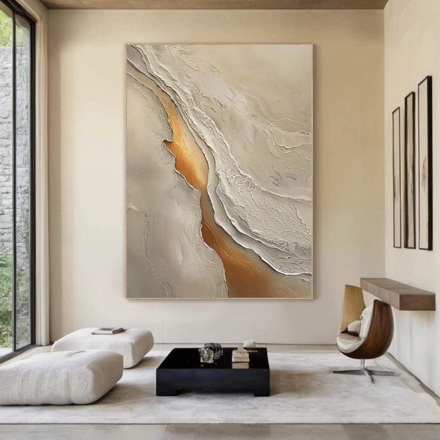 Sea & Sky Abstract Textured Wall Art #MS235
