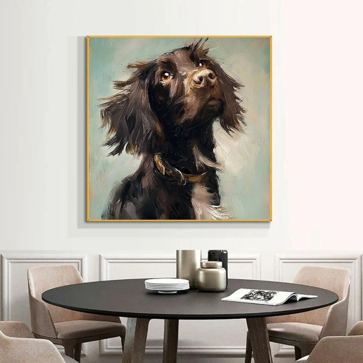 Abstract Animal Dog Wall Art #AL197