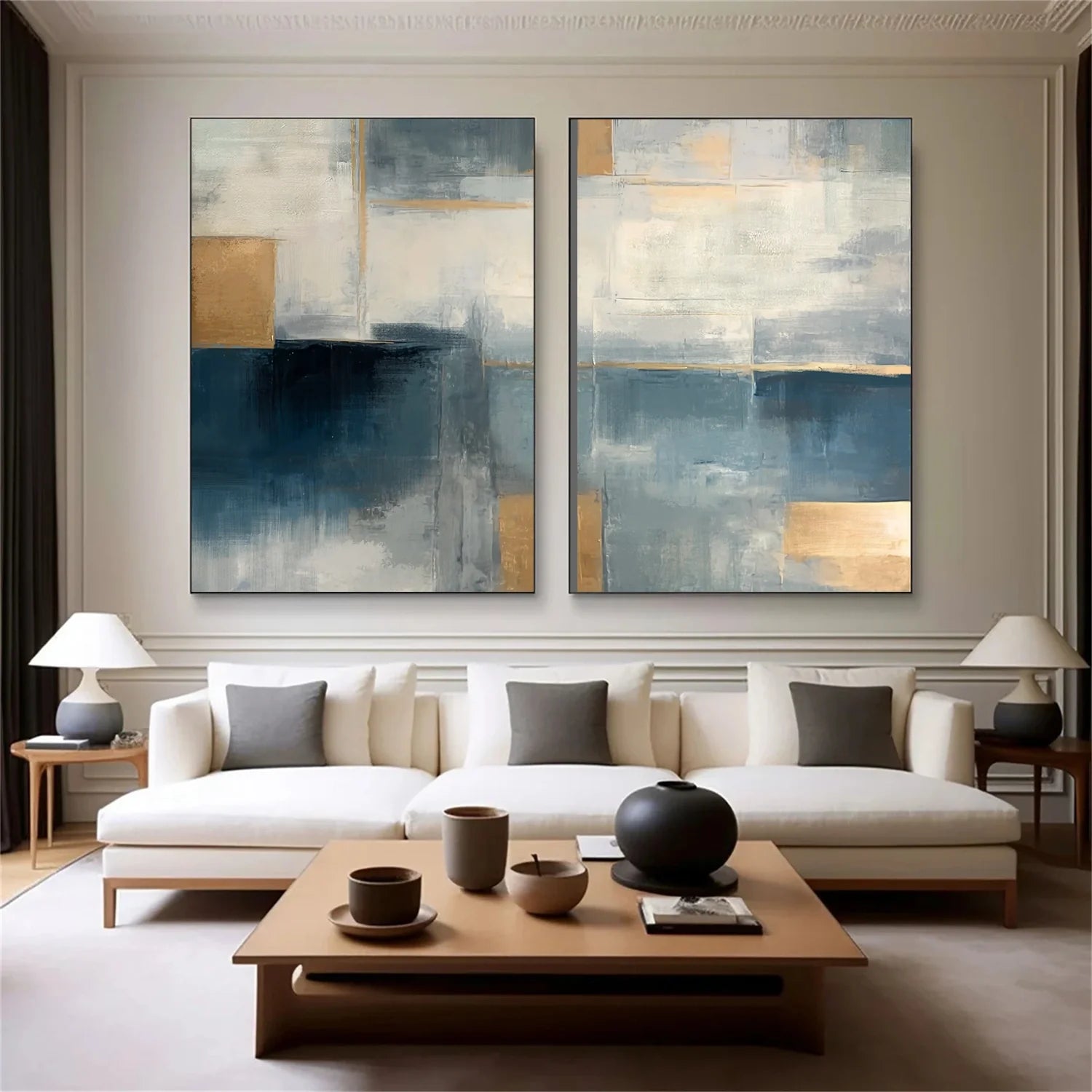Abstract Set of 2 Canvas Art #WS590