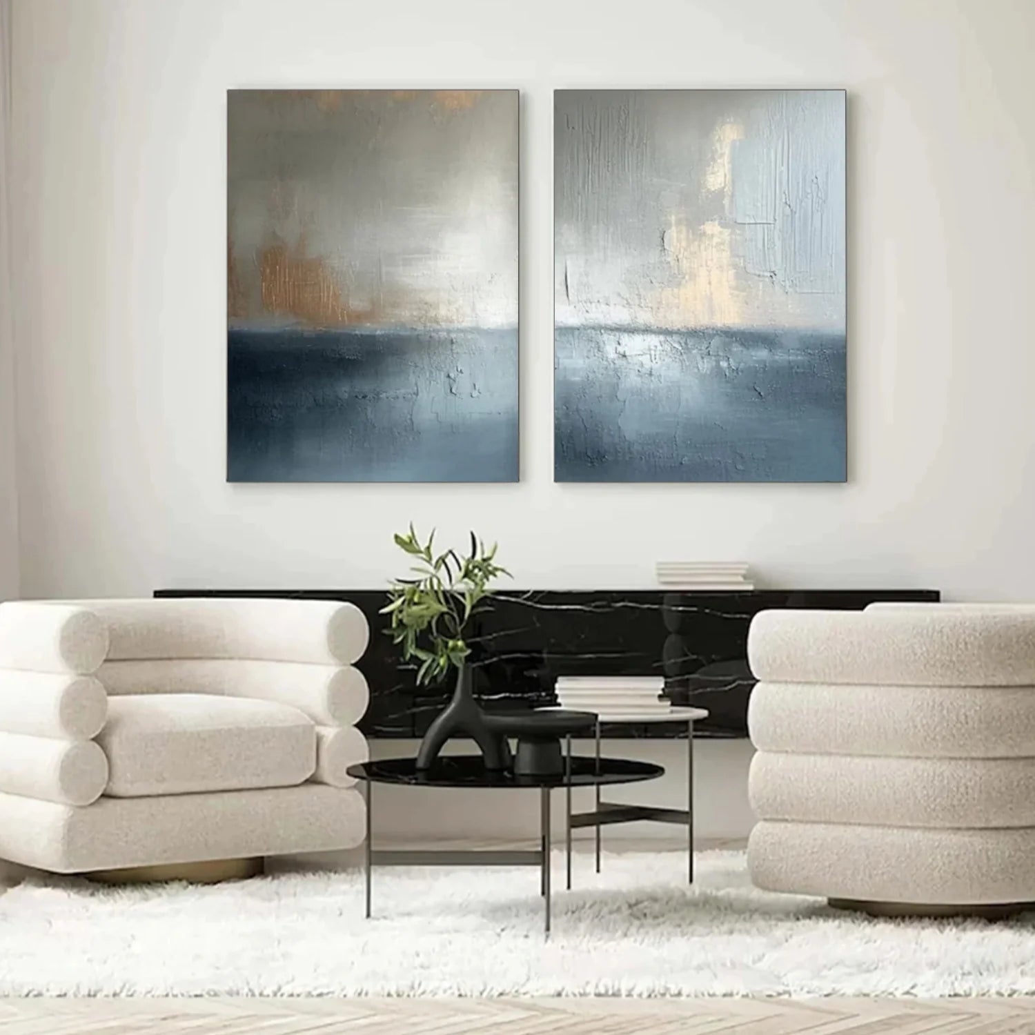 Abstract Canvas Art Set of 2 #WS741