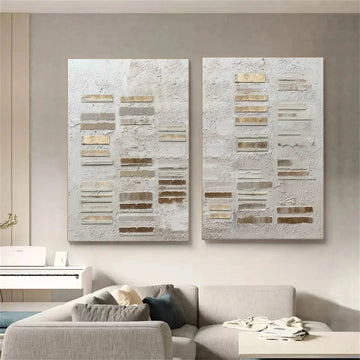 Wabi Sabi Textured Canvas Art Set of 2 #WS934