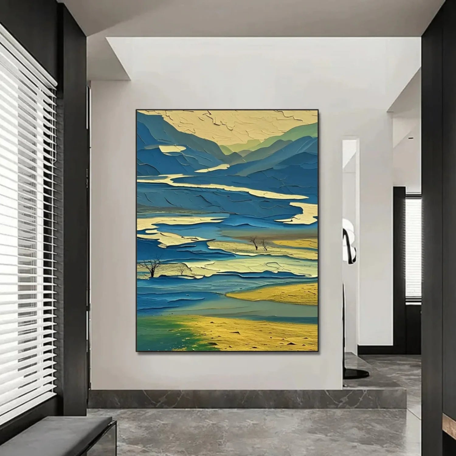 Abstract Mountain Canvas Art #MM276