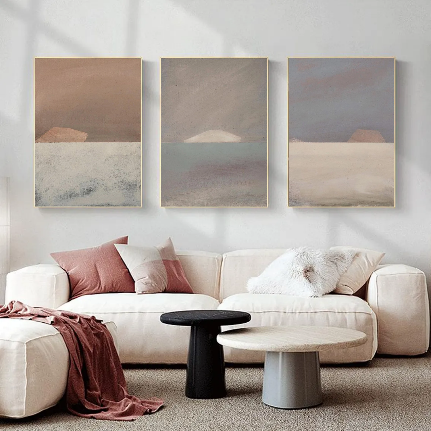 Abstract Canvas Art Set of 3 #WS680