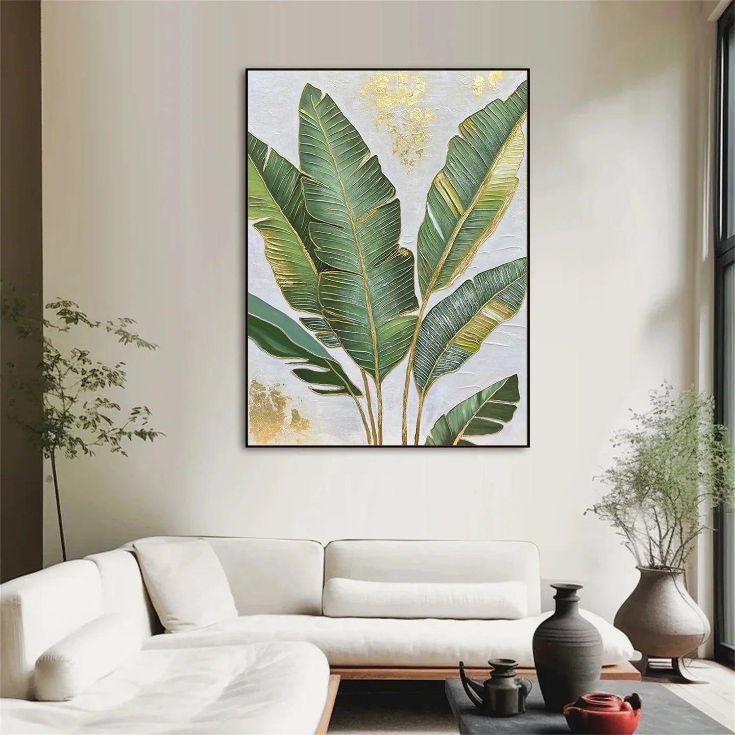 Flower & Tree Abstract Textured Wall Art #ML114