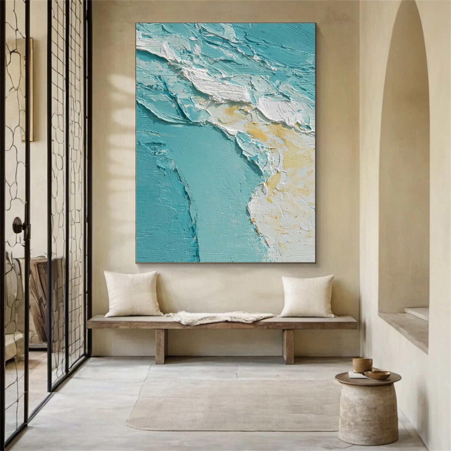 Sea & Sky Abstract Textured Wall Art #MS150