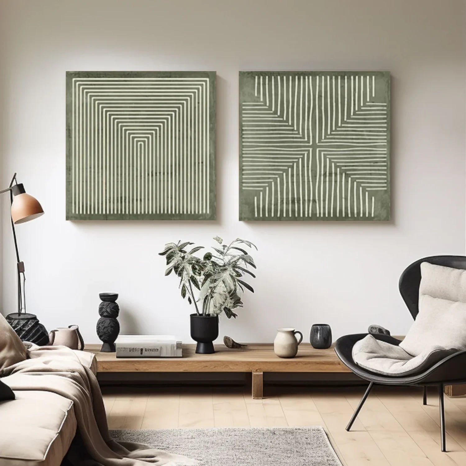 Minimalist Canvas Art Set of 2 #MM263