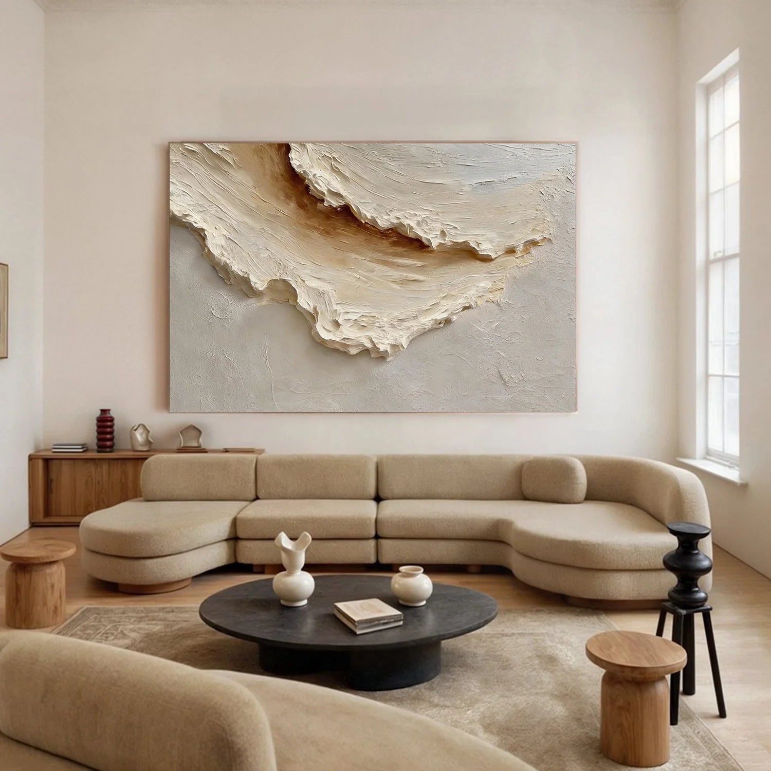 Sea & Sky Abstract Textured Wall Art #MS233