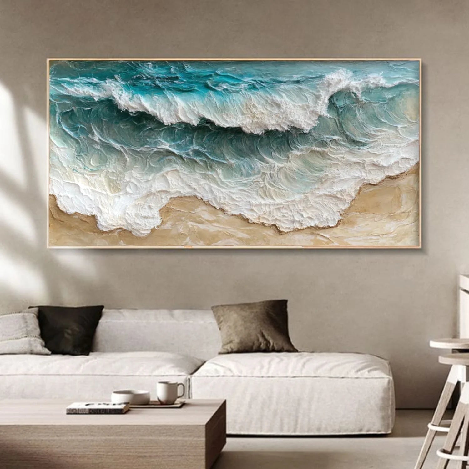 Sea & Sky Abstract Textured Wall Art #MS207