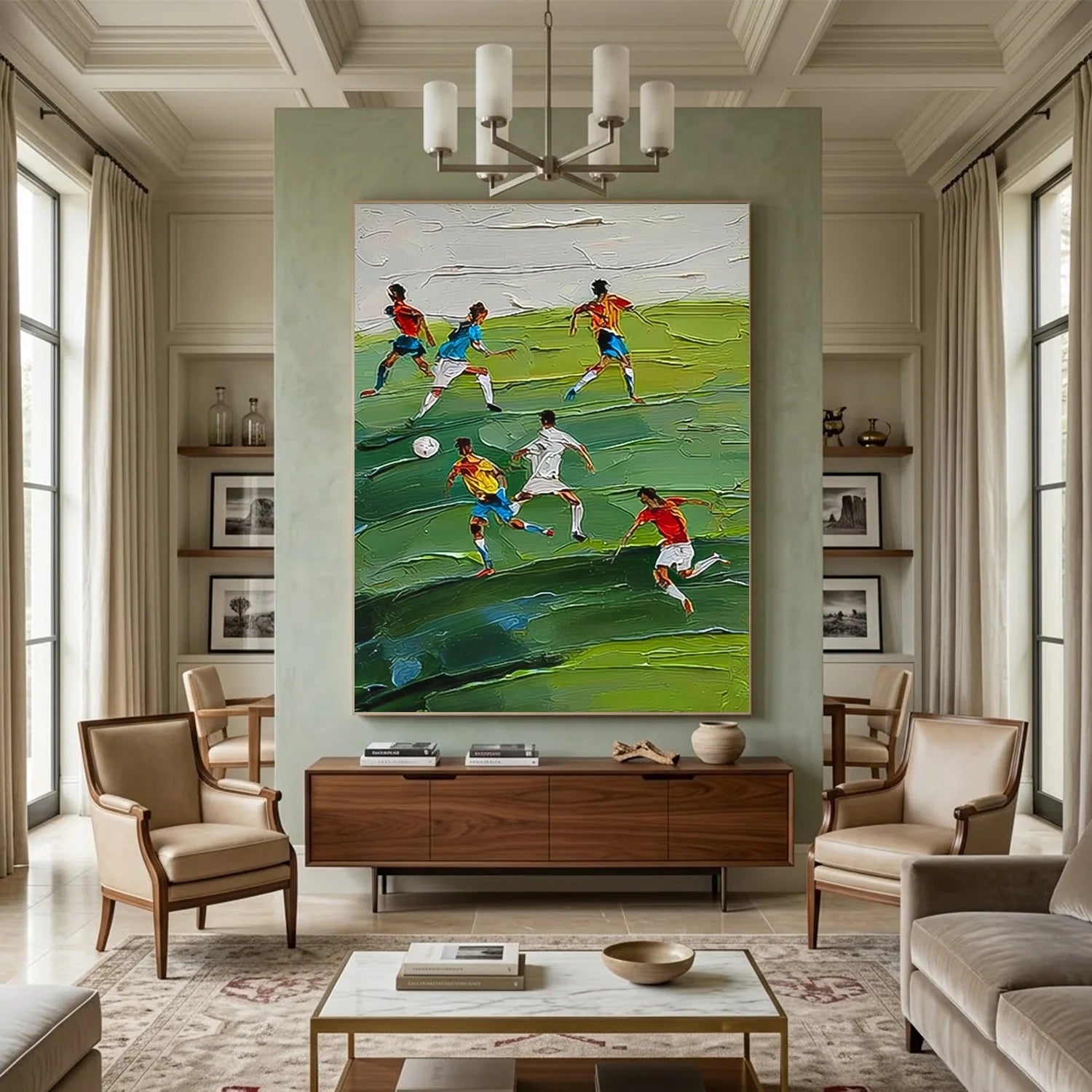 Football Sport Textured Wall Art #SA096
