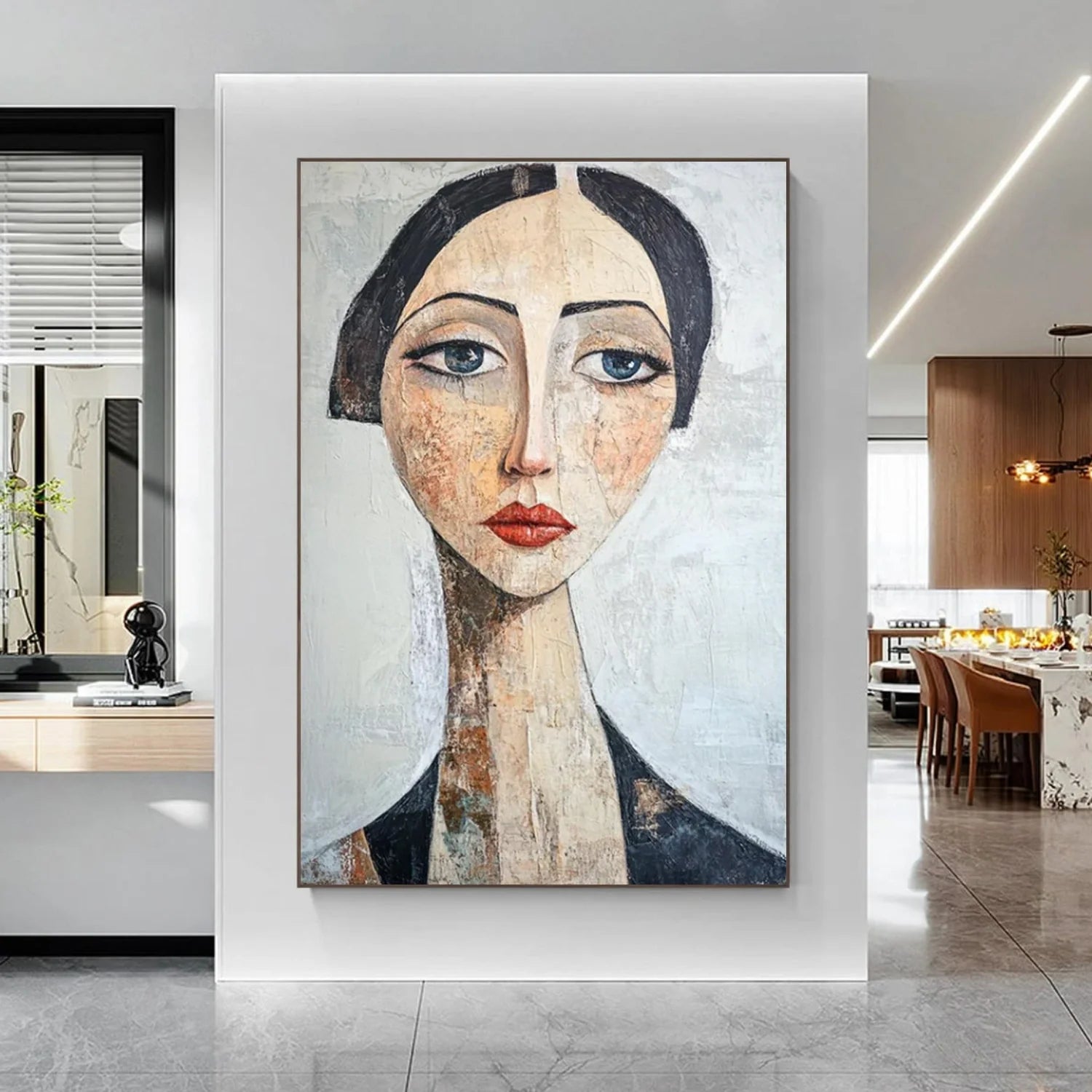 Abstract Portrait Wall Art #AP104