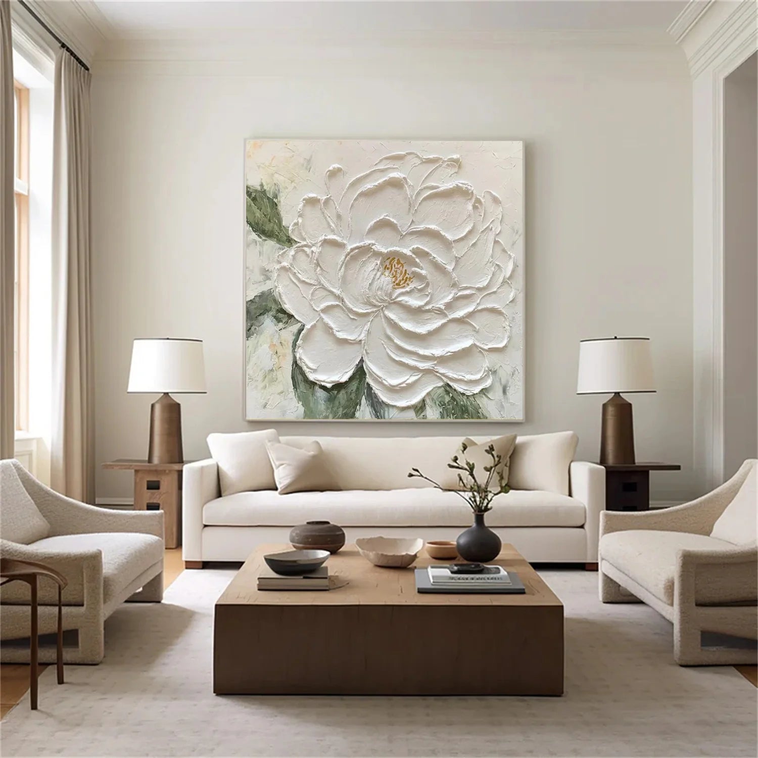 Flower & Tree Abstract Textured Wall Art #ML183