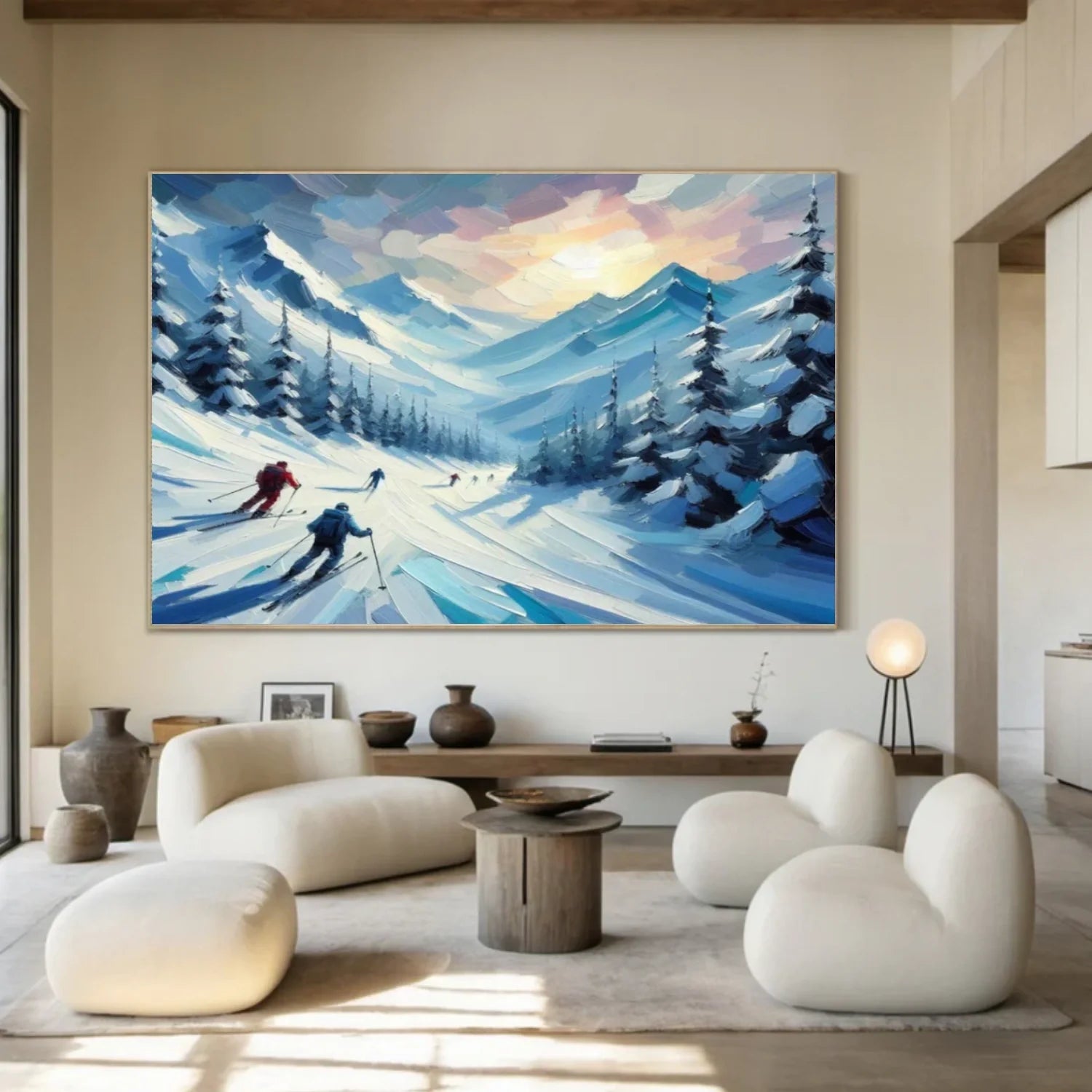 Skiing Sport Wall Art #SA053
