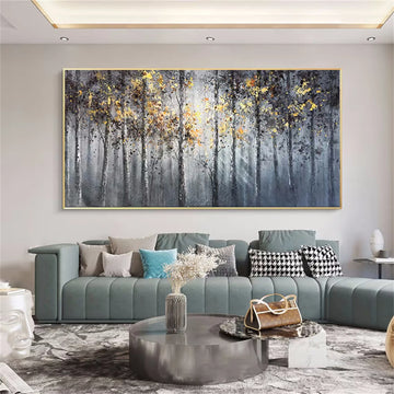 Colorful Flower & Tree Abstract  Wall Art  #ML049