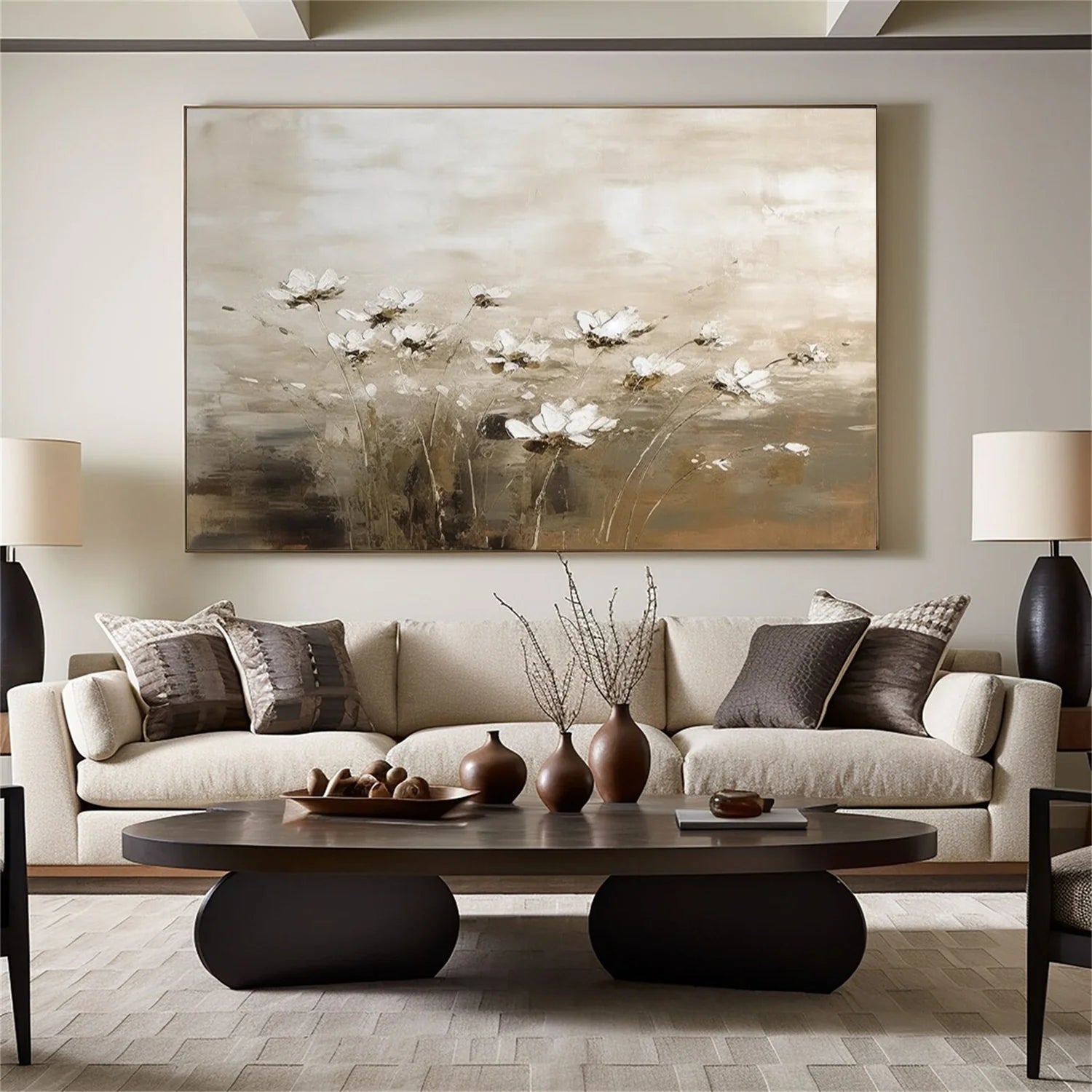 Flower & Tree Abstract Textured Wall Art #ML110