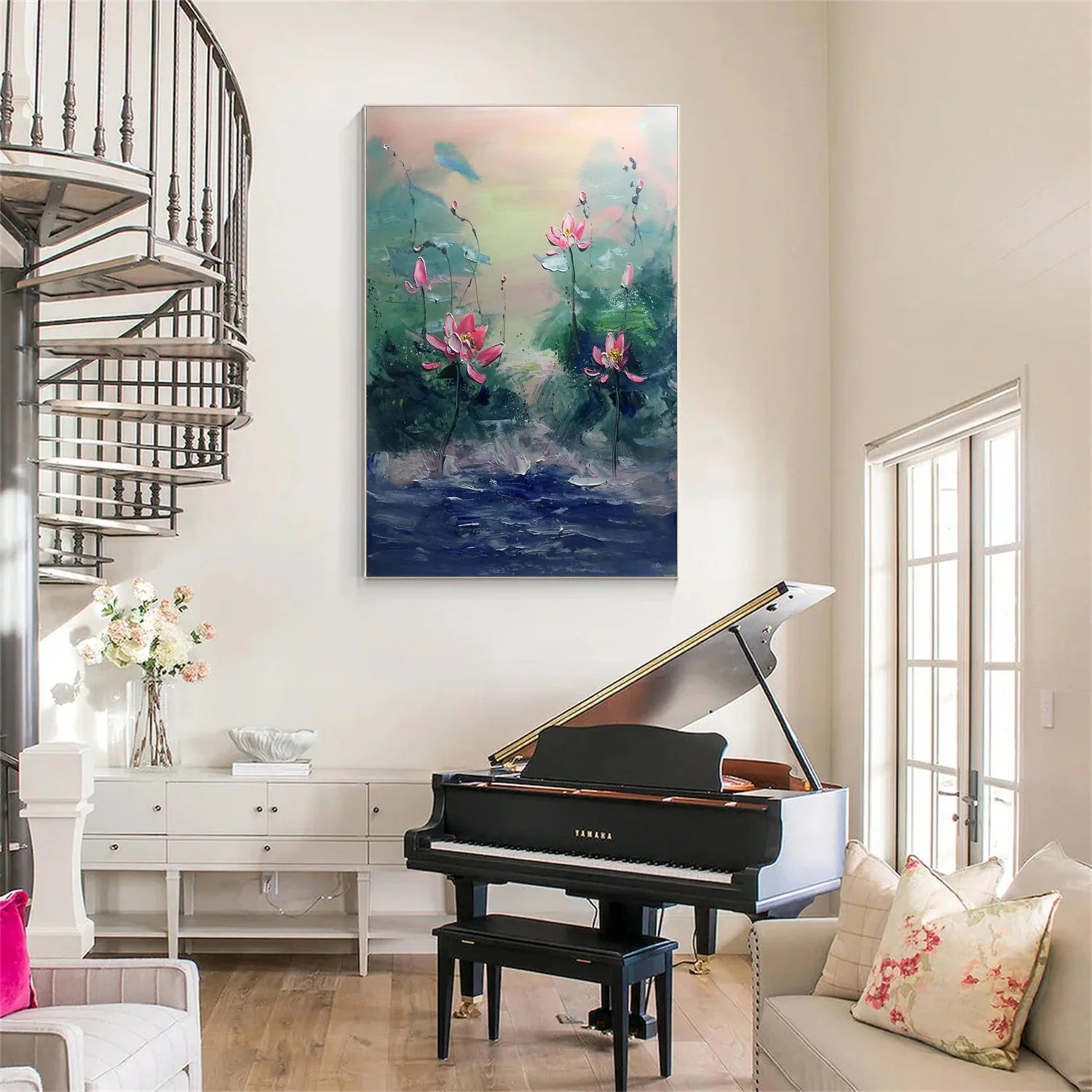Flower & Tree Abstract Textured Wall Art #ML105