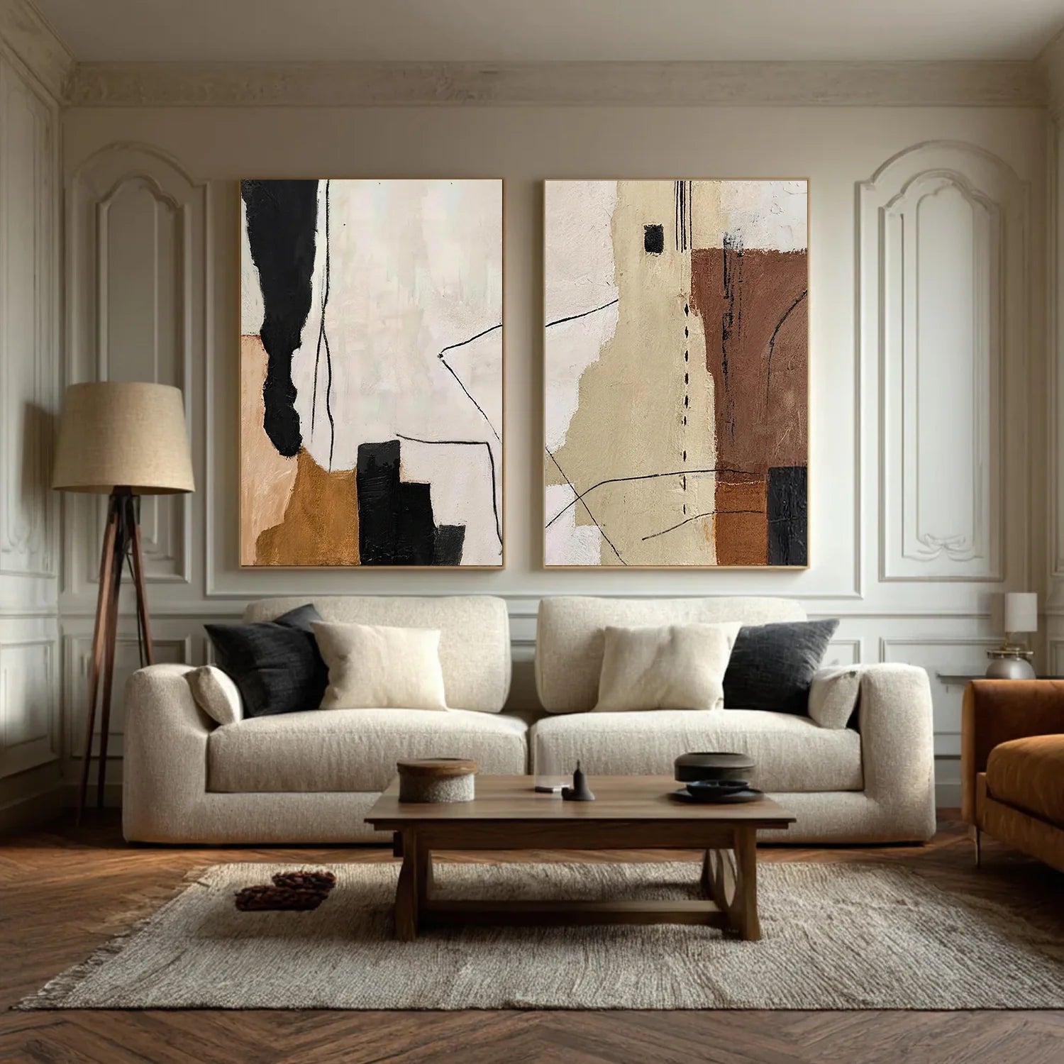Abstract Canvas Art Set of 2 #WS1068