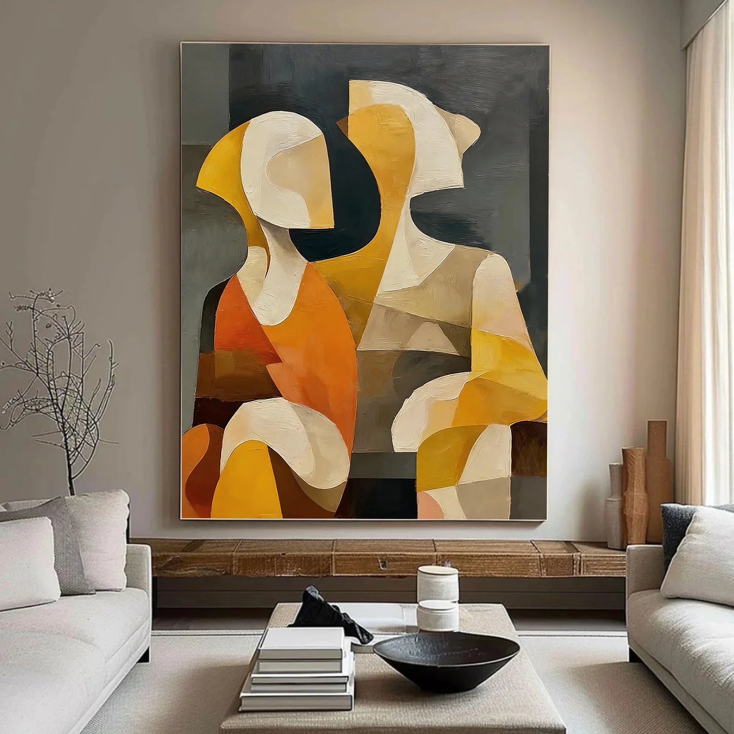 Abstract Portrait Wall Art #AP076