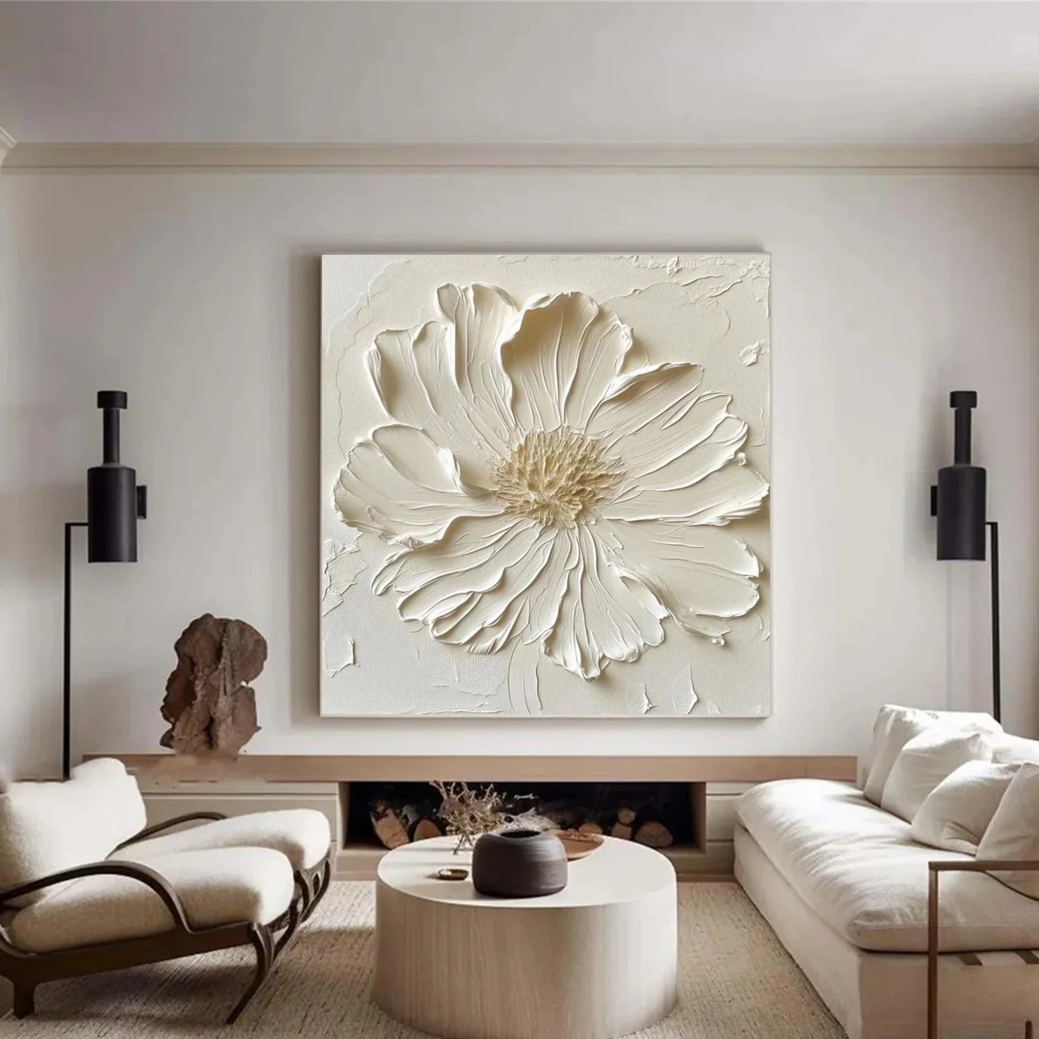 Flower & Tree Abstract Textured Wall Art #ML172