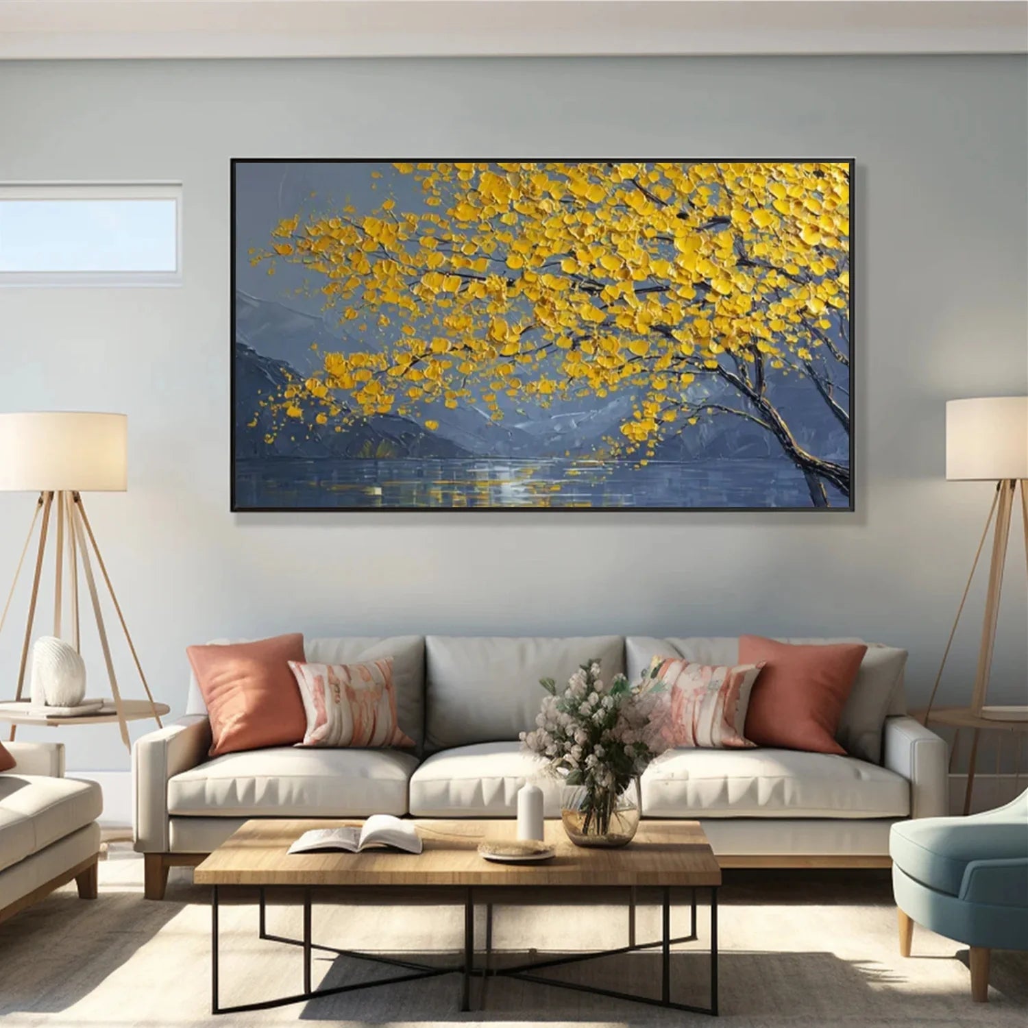 Flower & Tree Abstract Textured Wall Art #ML170