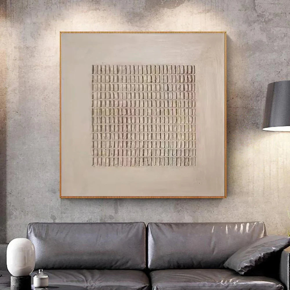 Minimalist Brown & Beige Art #MB002