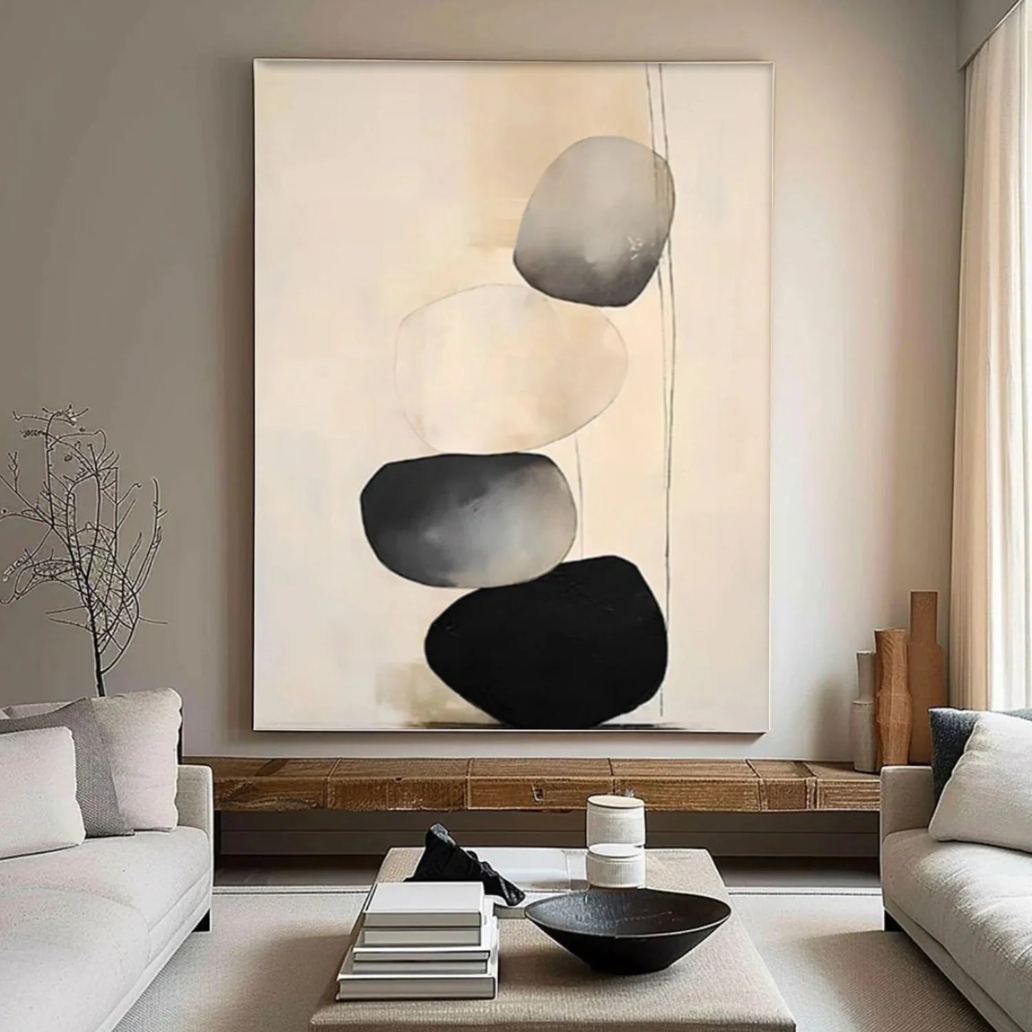 Wabi Sabi Textured Canvas Art #WS972