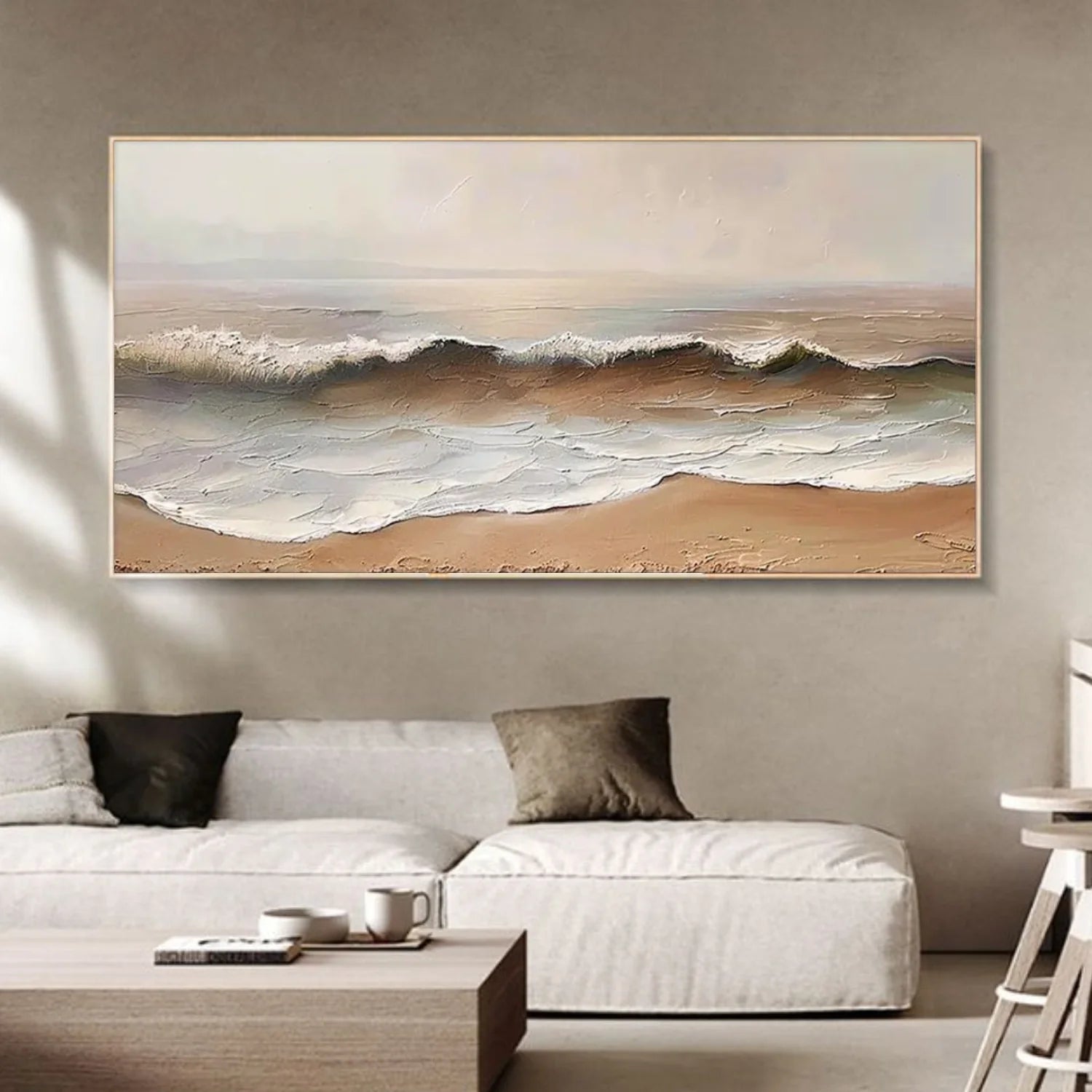 Sea & Sky Abstract Textured Wall Art #MS177