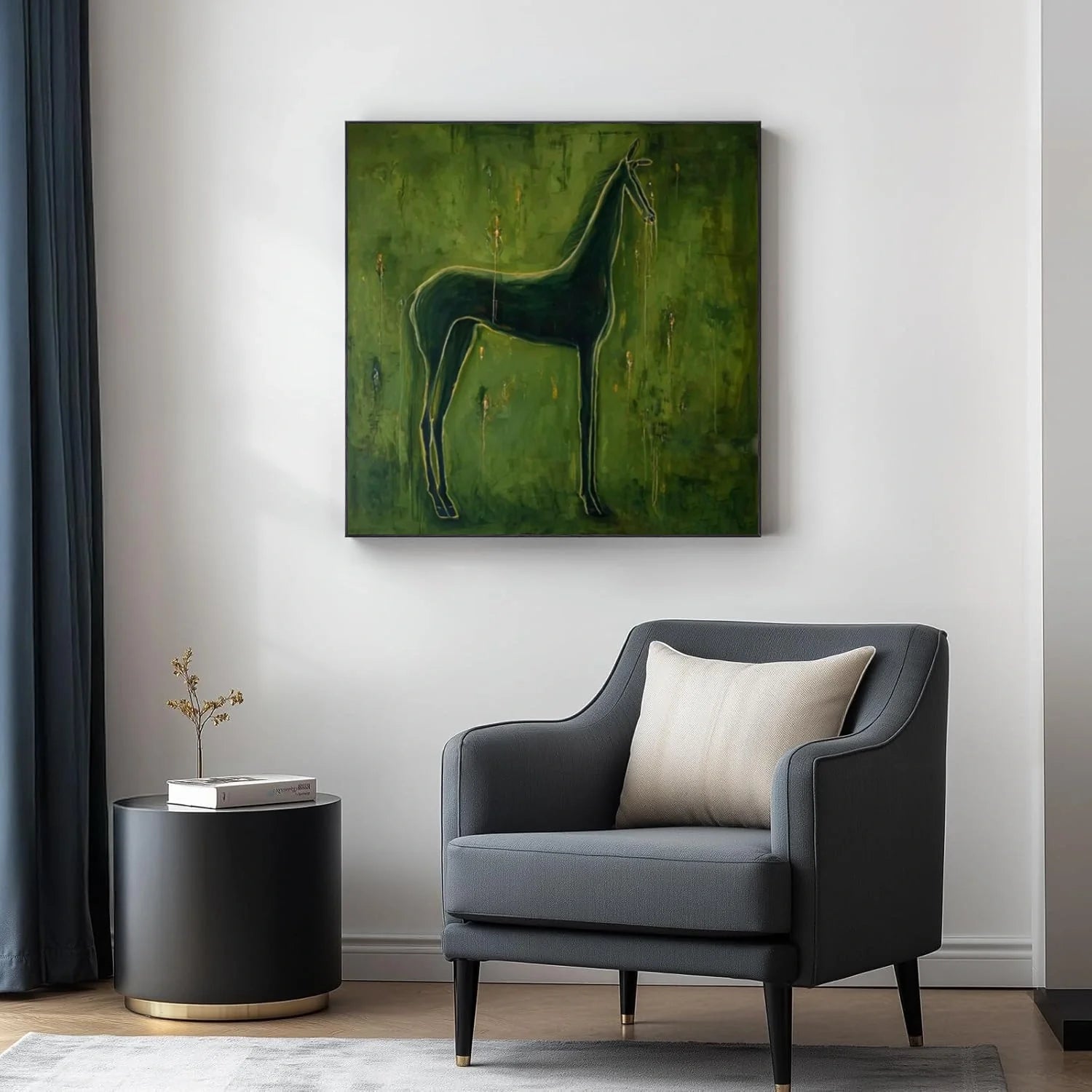 Abstract Animal Horse Wall Art #AL183