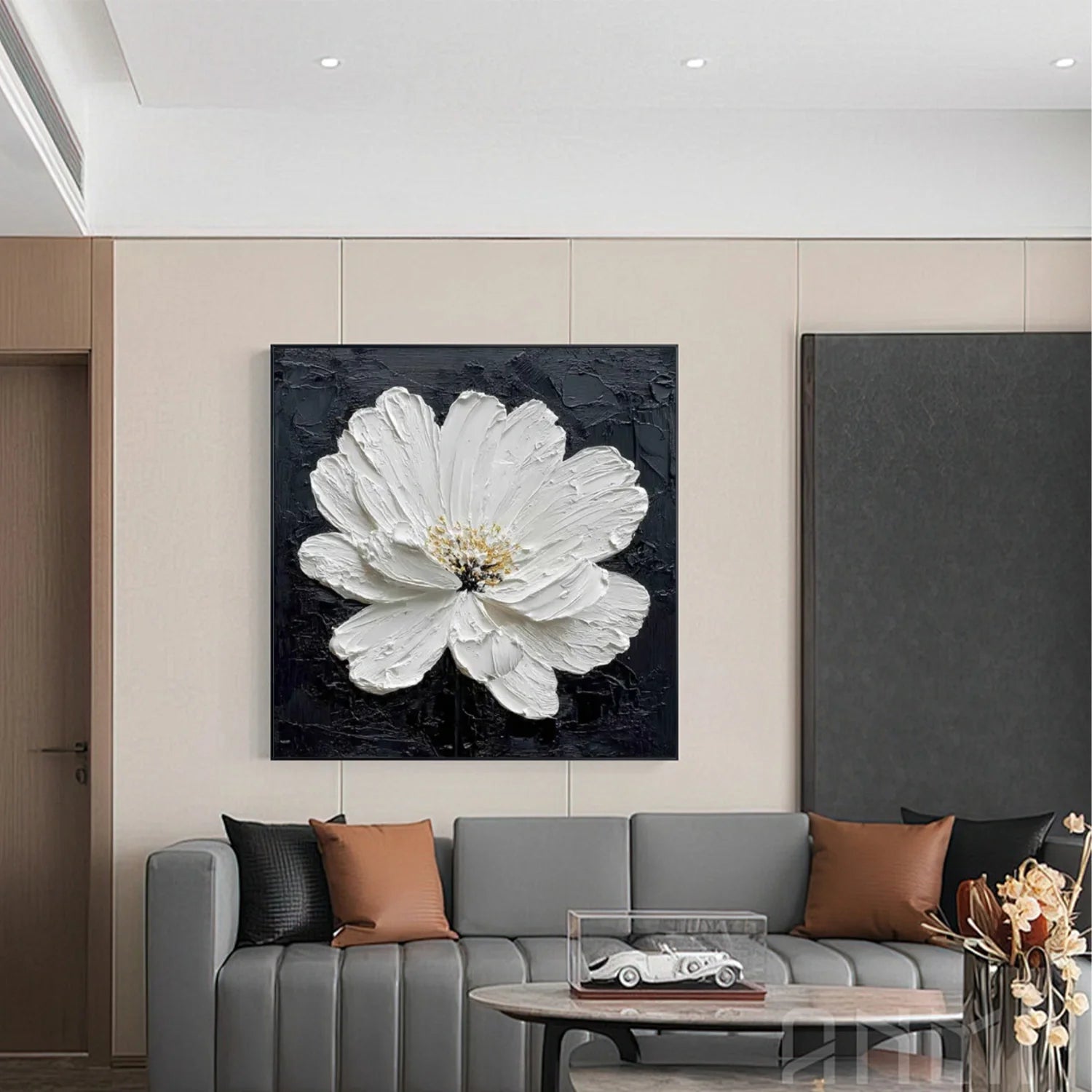 Flower & Tree Abstract Textured Wall Art #ML168