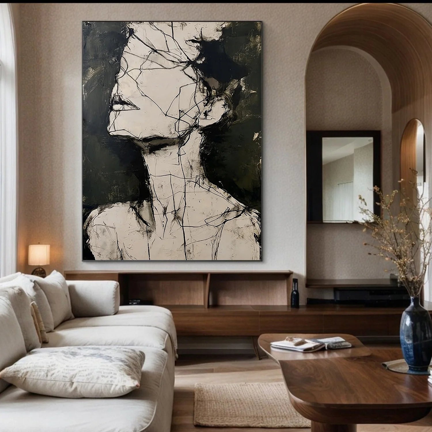 Abstract Portrait Wall Art #AP107