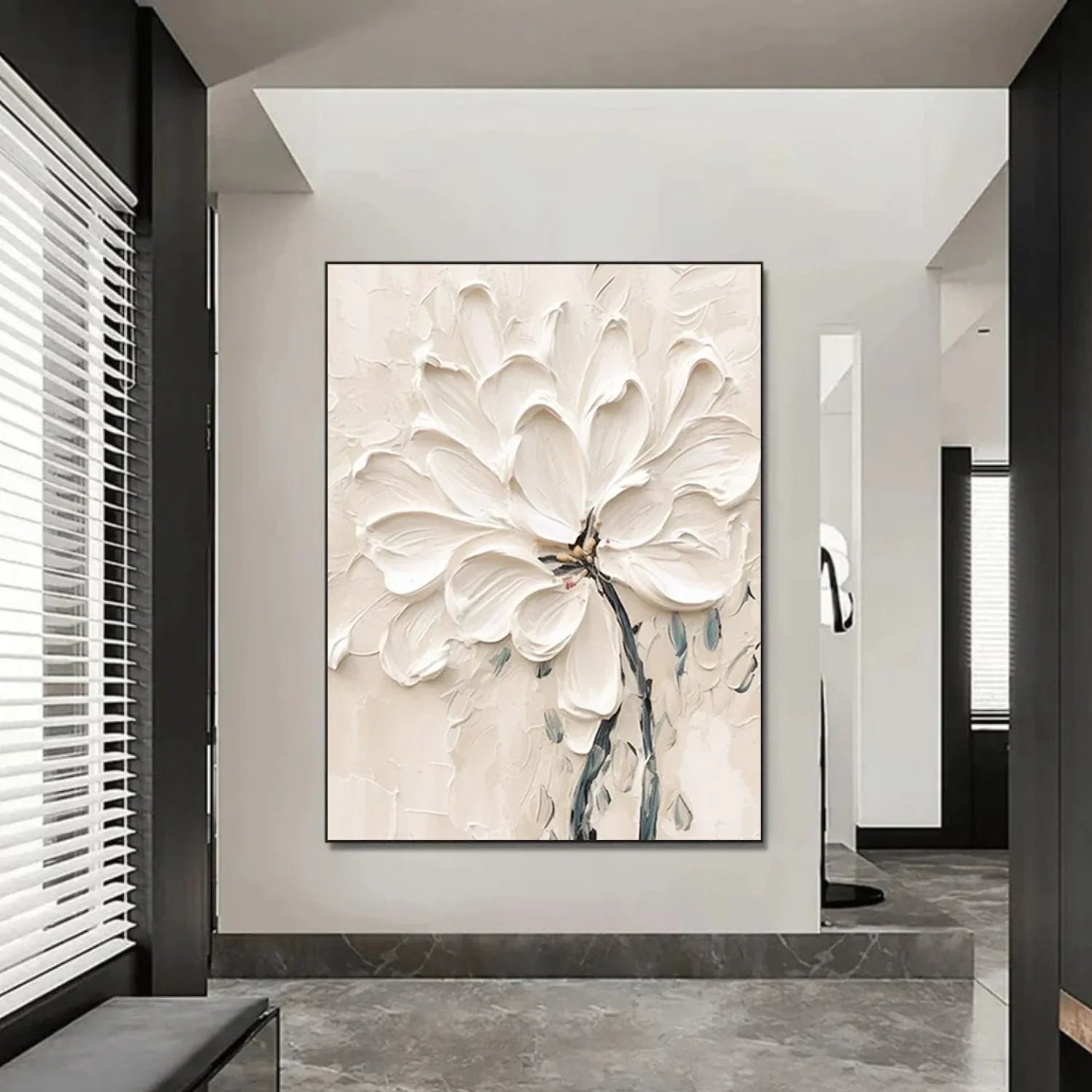 Flower & Tree Abstract Textured Wall Art #ML144