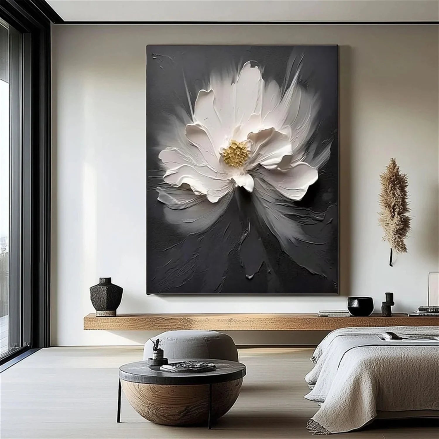 Flower & Tree Abstract Textured Wall Art #ML132