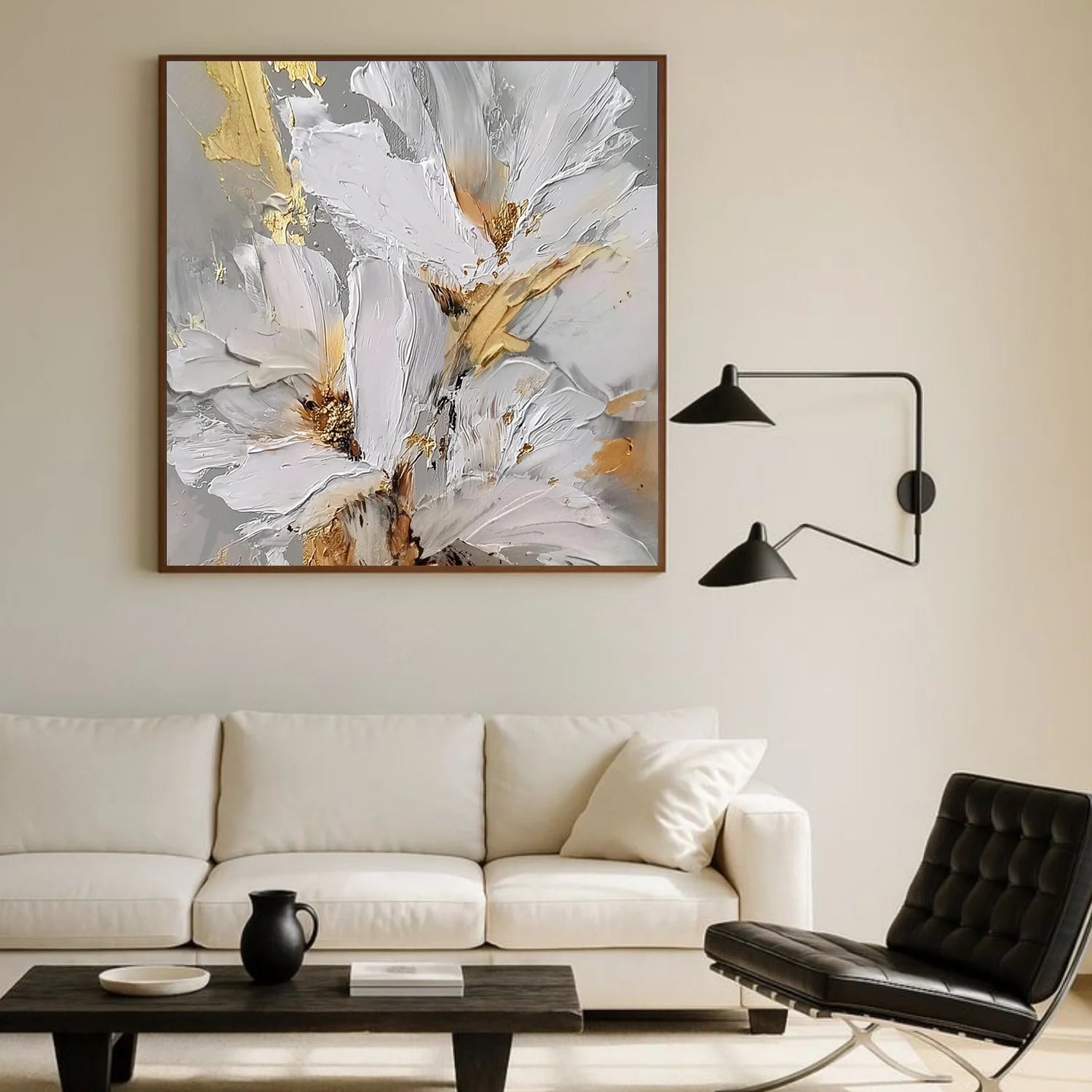 Flower & Tree Abstract Textured Wall Art #ML228
