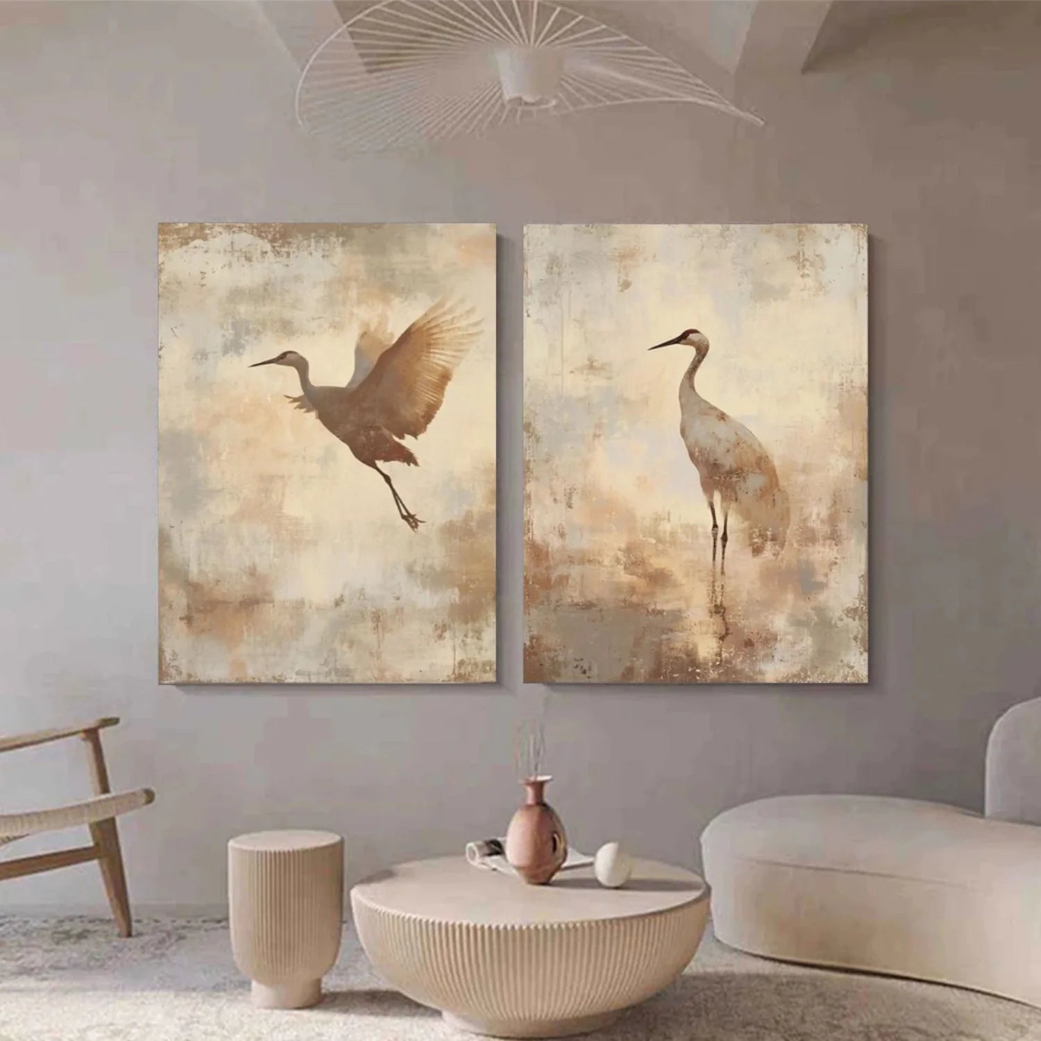 Abstract Animal Wall Art Set of 2 #AL143