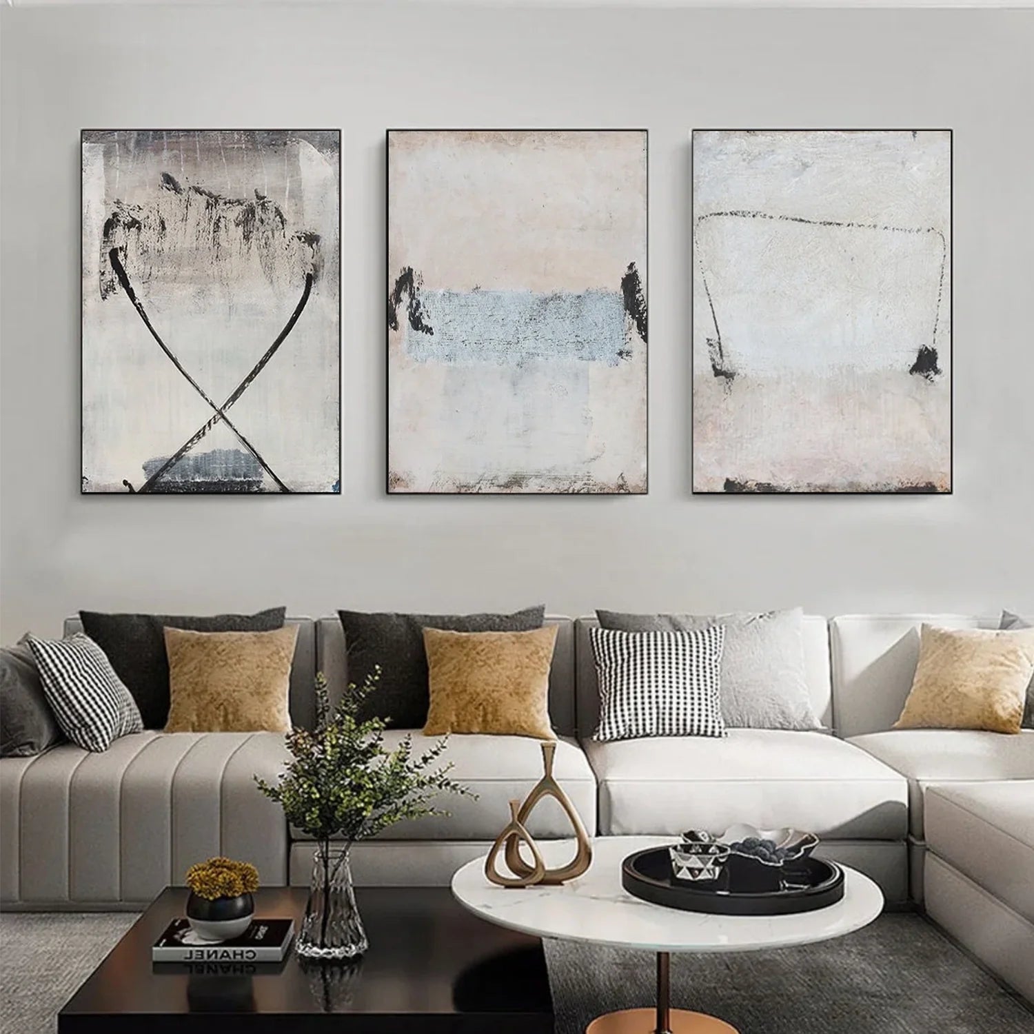 Wabi Sabi Canvas Art Set of 3 #WS685