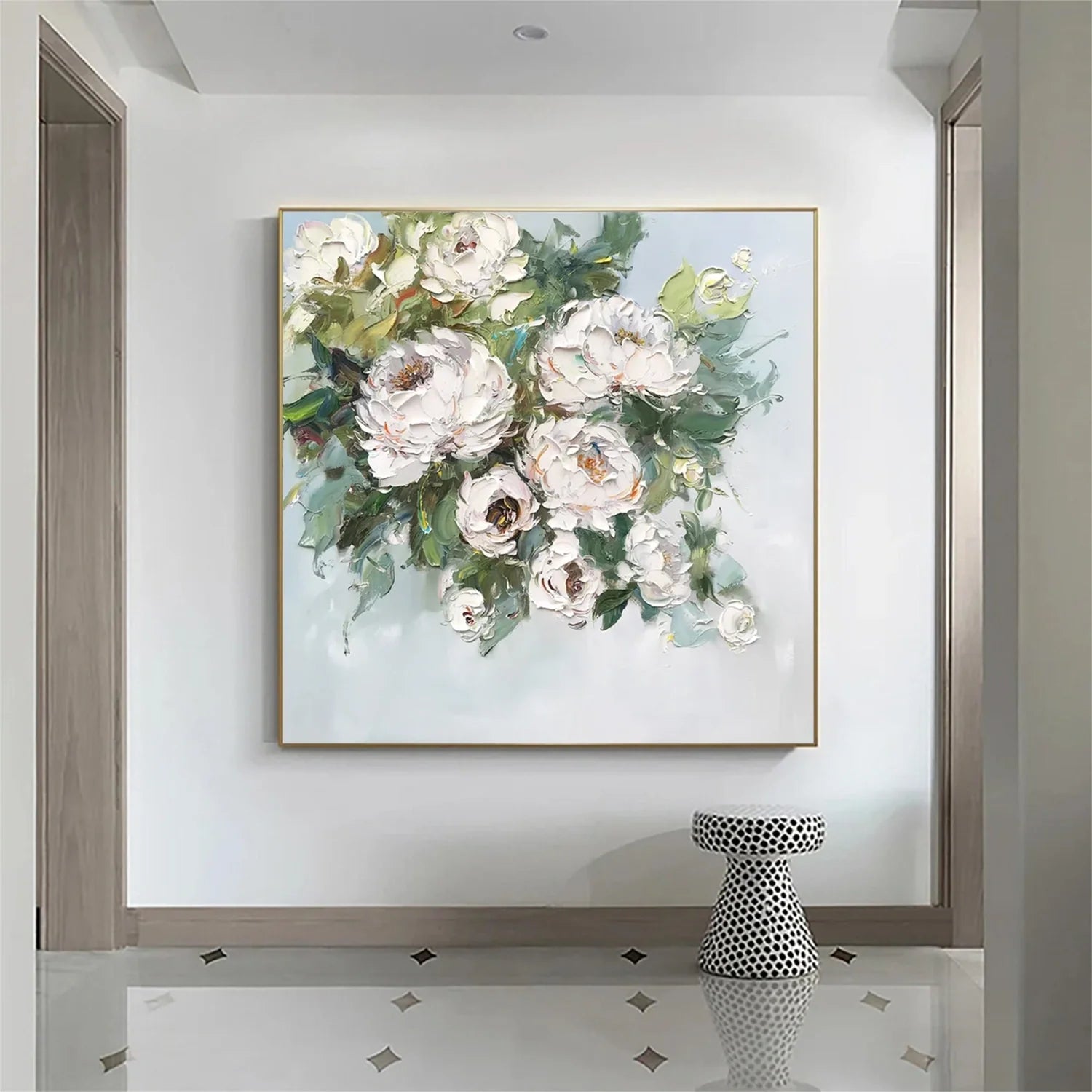 Flower & Tree Abstract Textured Wall Art #ML126