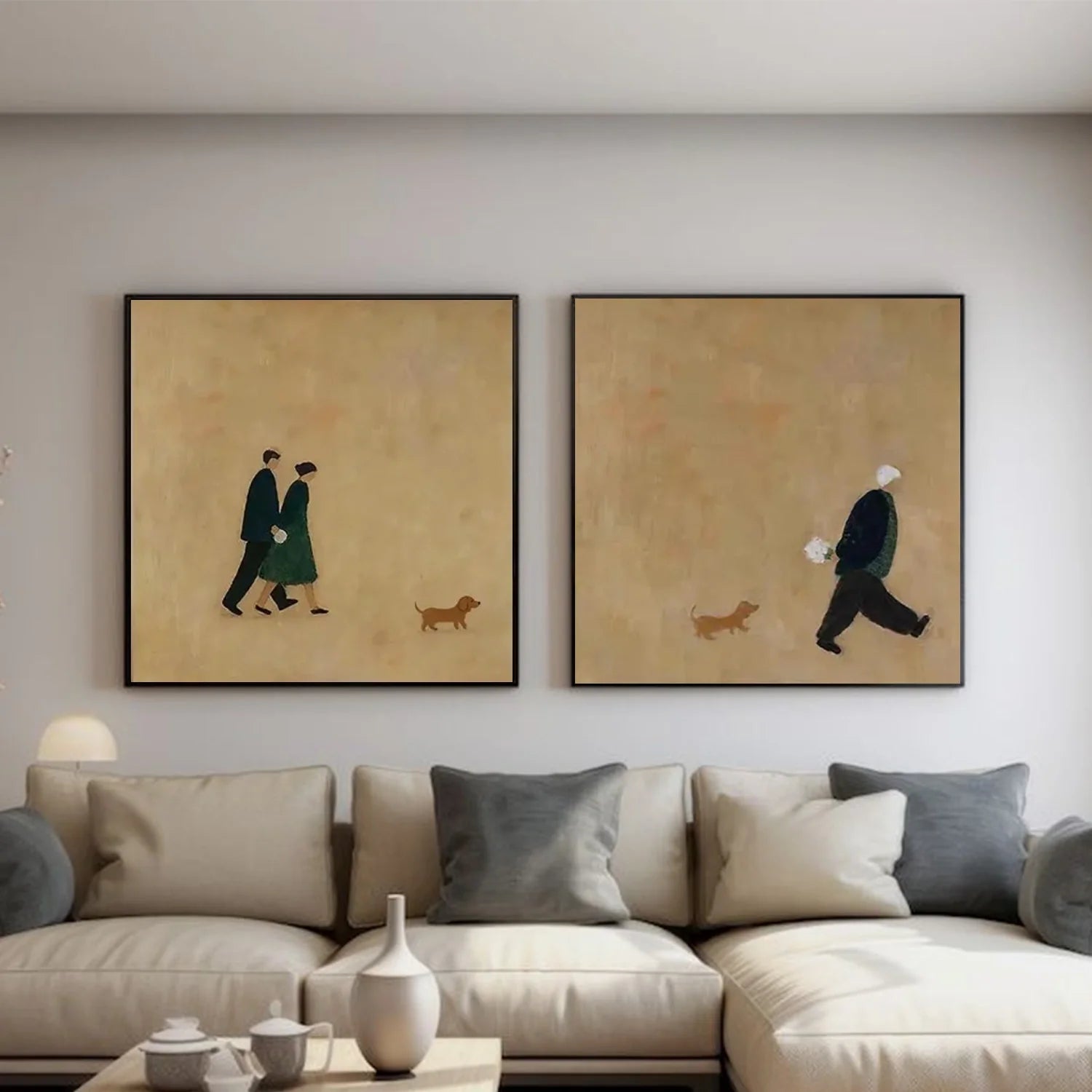 Abstract Portrait Wall Art Set of 2 #AP106