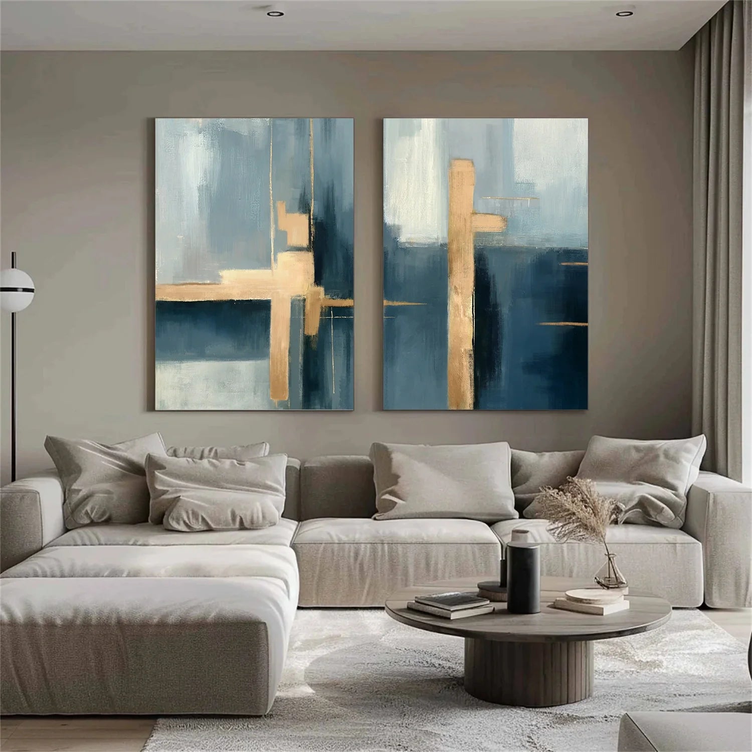 Abstract Set of 2 Canvas Art #WS589