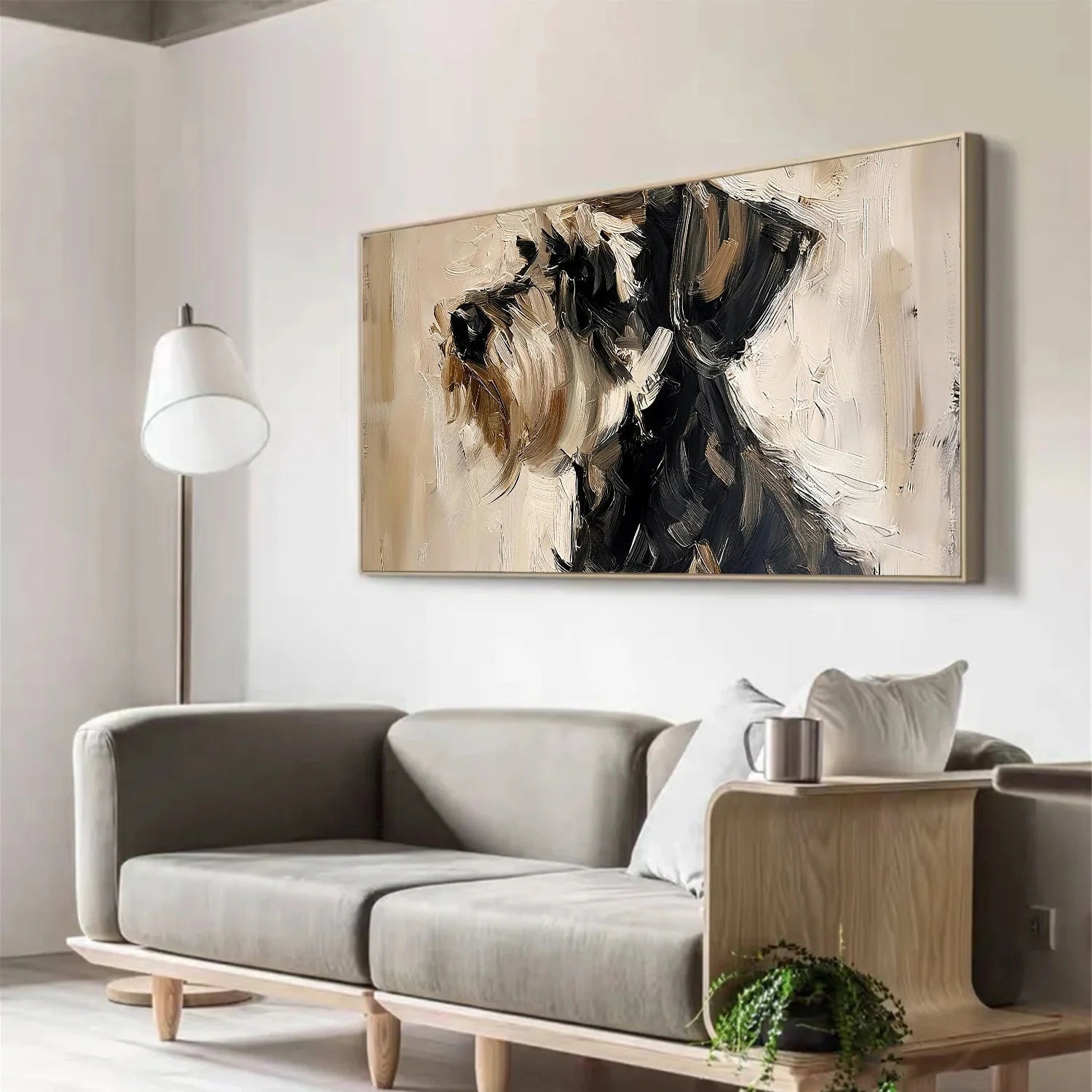 Abstract Animal Dog Wall Art #AL193