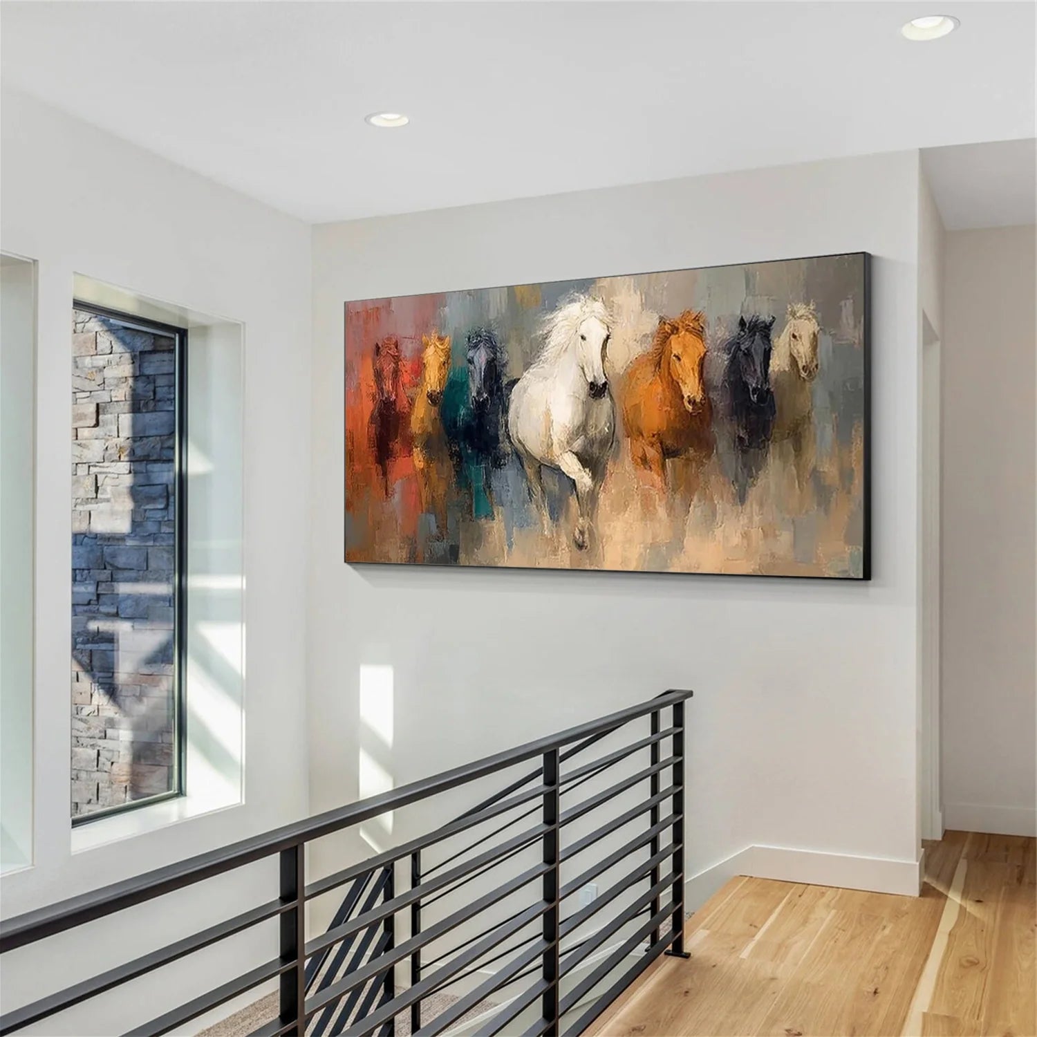 Abstract Animal Horse Wall Art #AL186