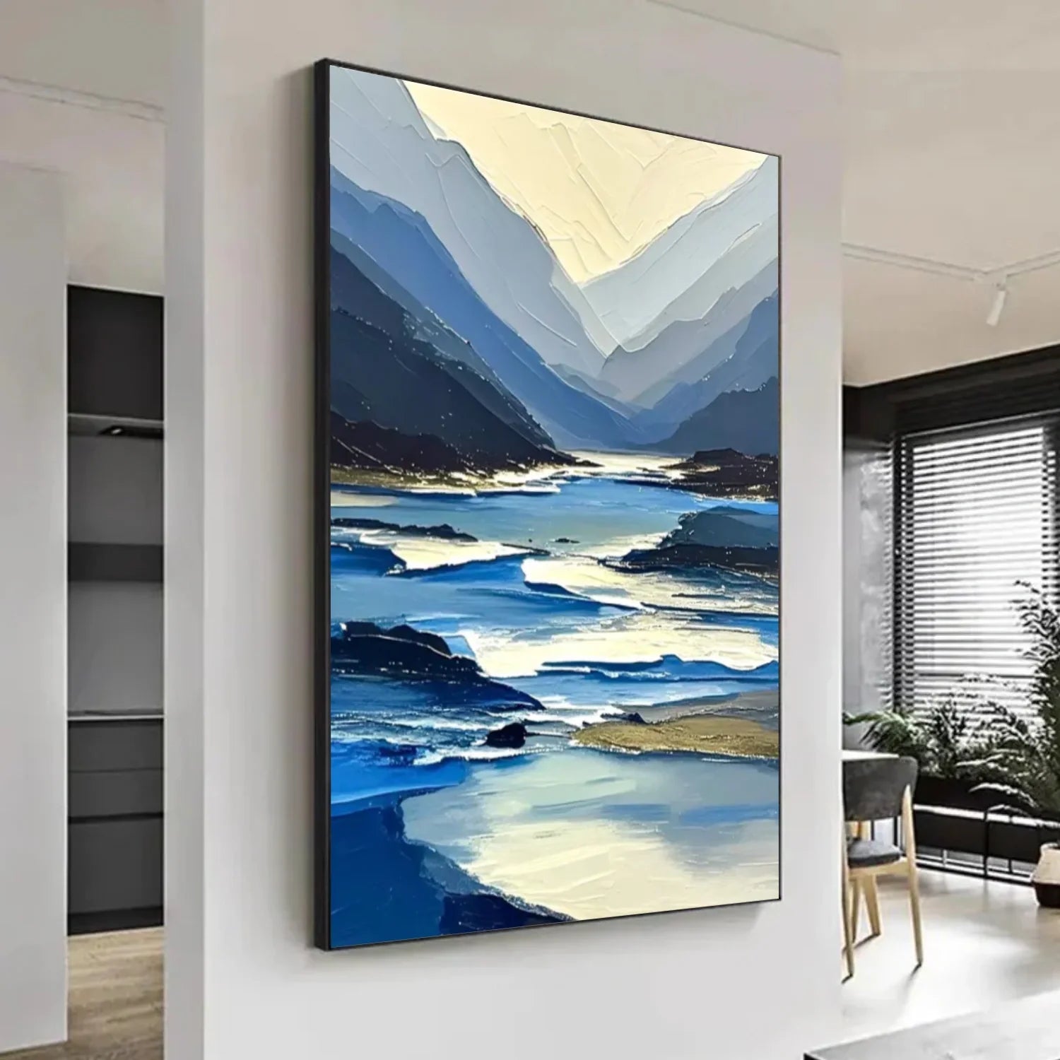 Abstract Mountain Canvas Art #MM279