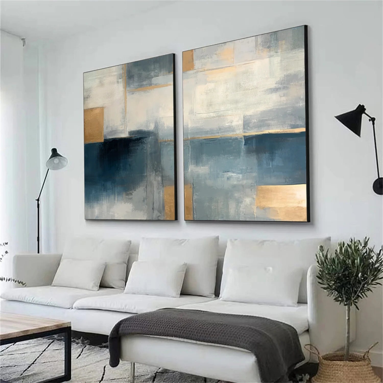 Abstract Set of 2 Canvas Art #WS590