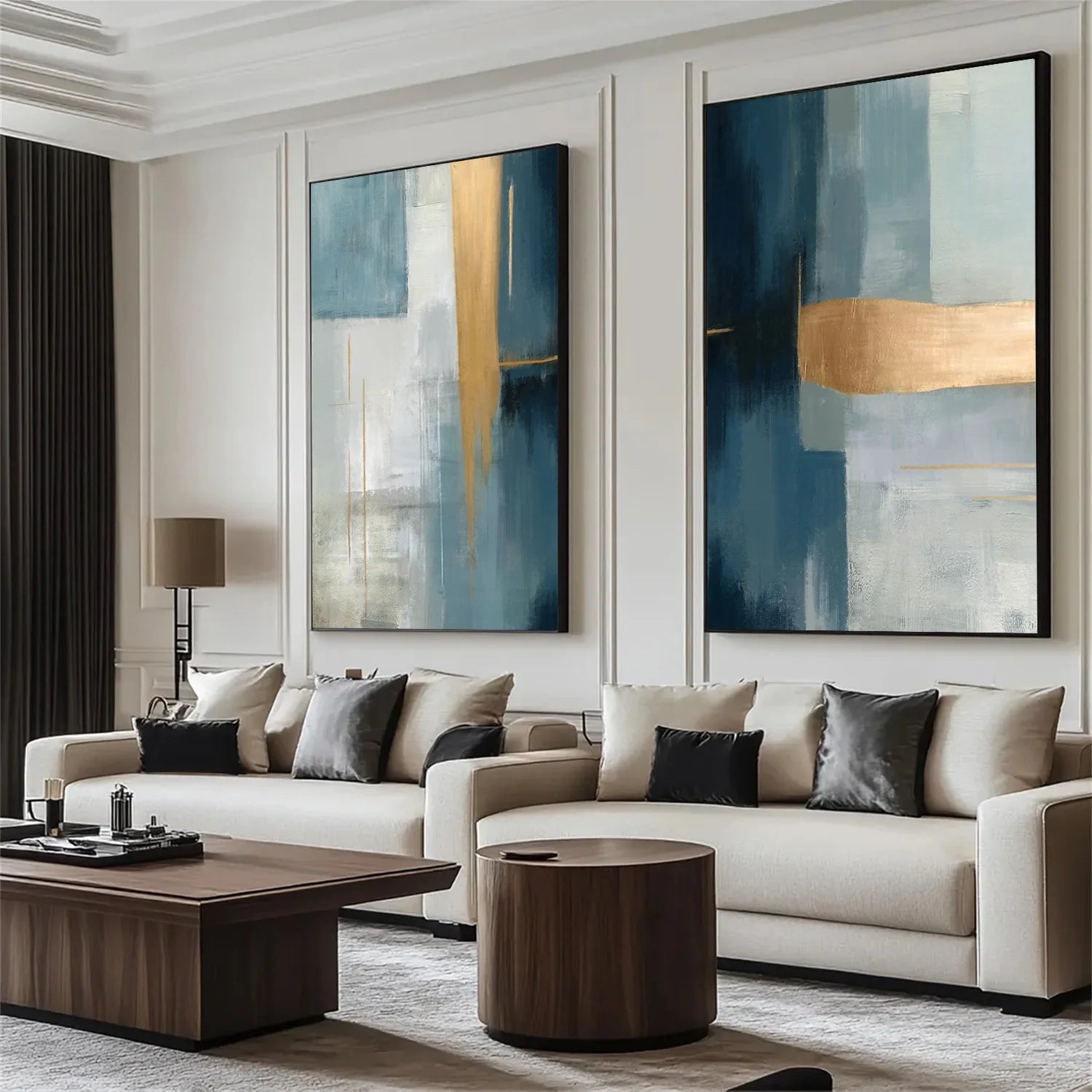Abstract Set of 2 Canvas Art #WS588